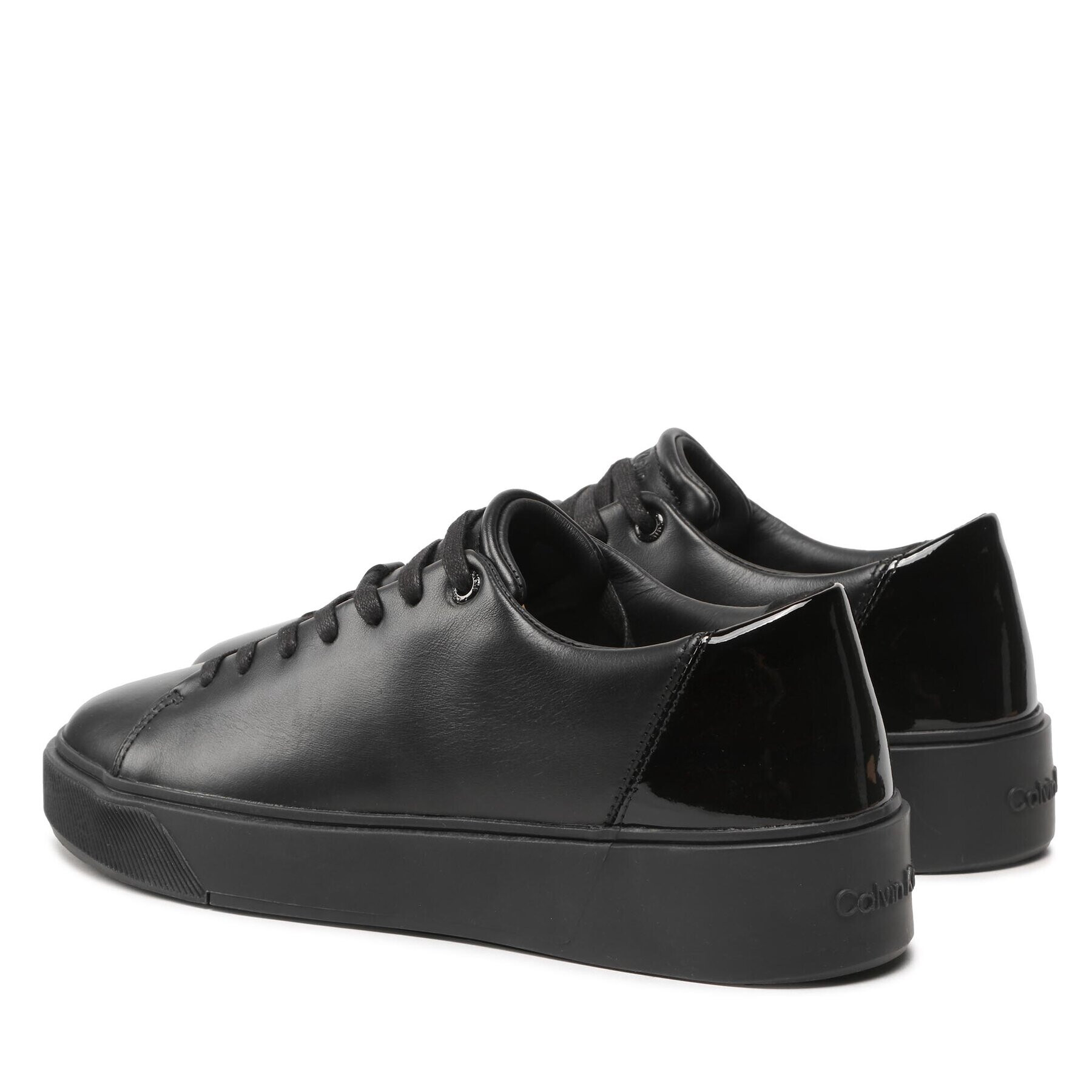 Calvin Klein Сникърси Low Top Lace Up Festive HM0HM00869 Черен - Pepit.bg