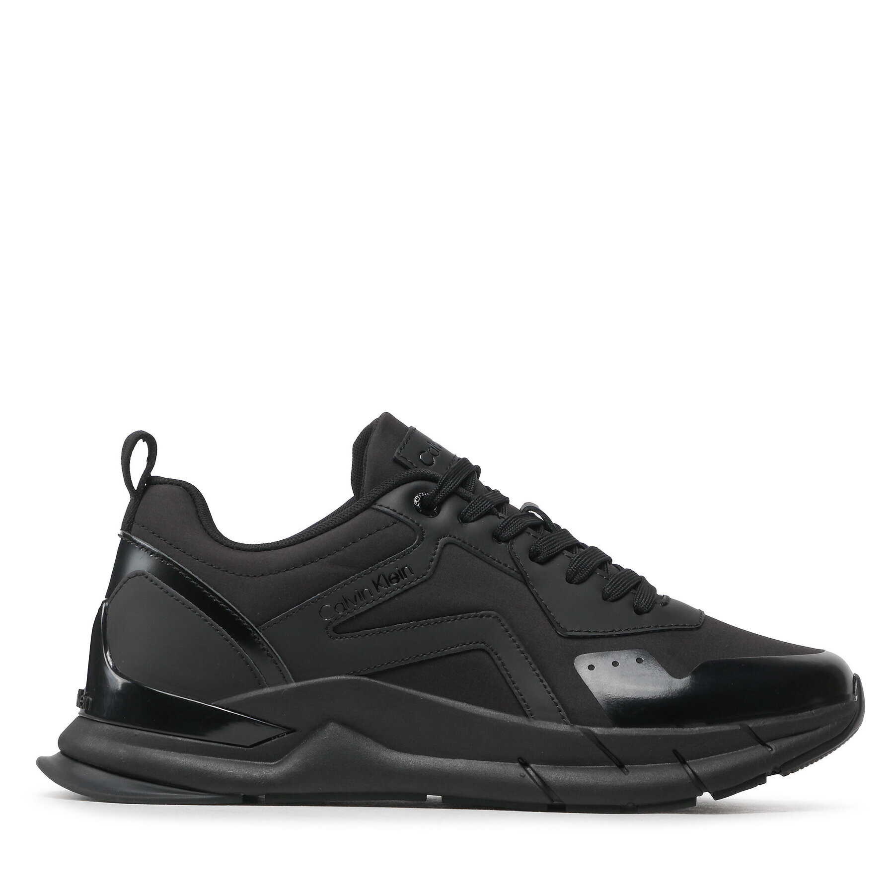Calvin Klein Сникърси Low Top Lace Up Festive HM0HM01007 Черен - Pepit.bg