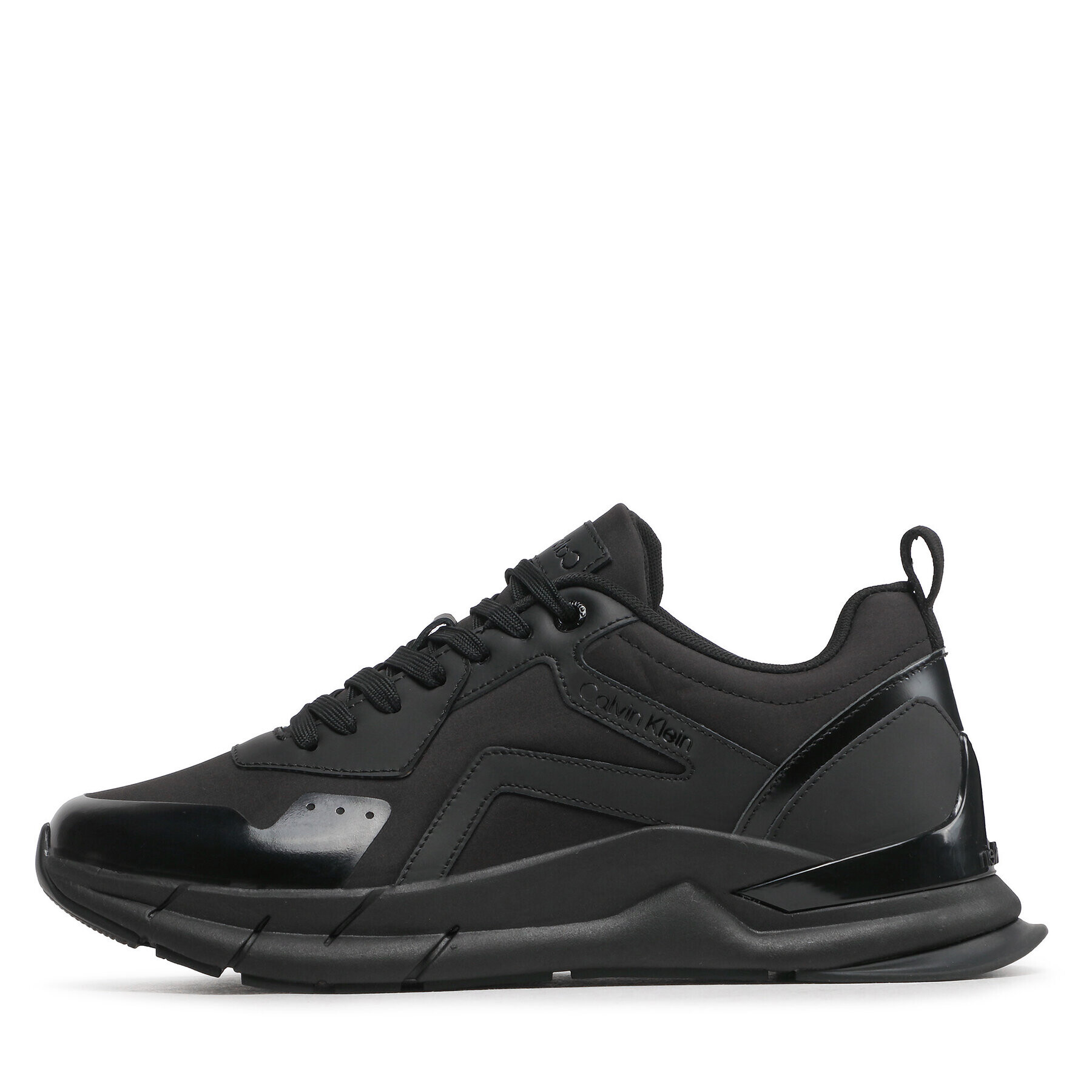 Calvin Klein Сникърси Low Top Lace Up Festive HM0HM01007 Черен - Pepit.bg