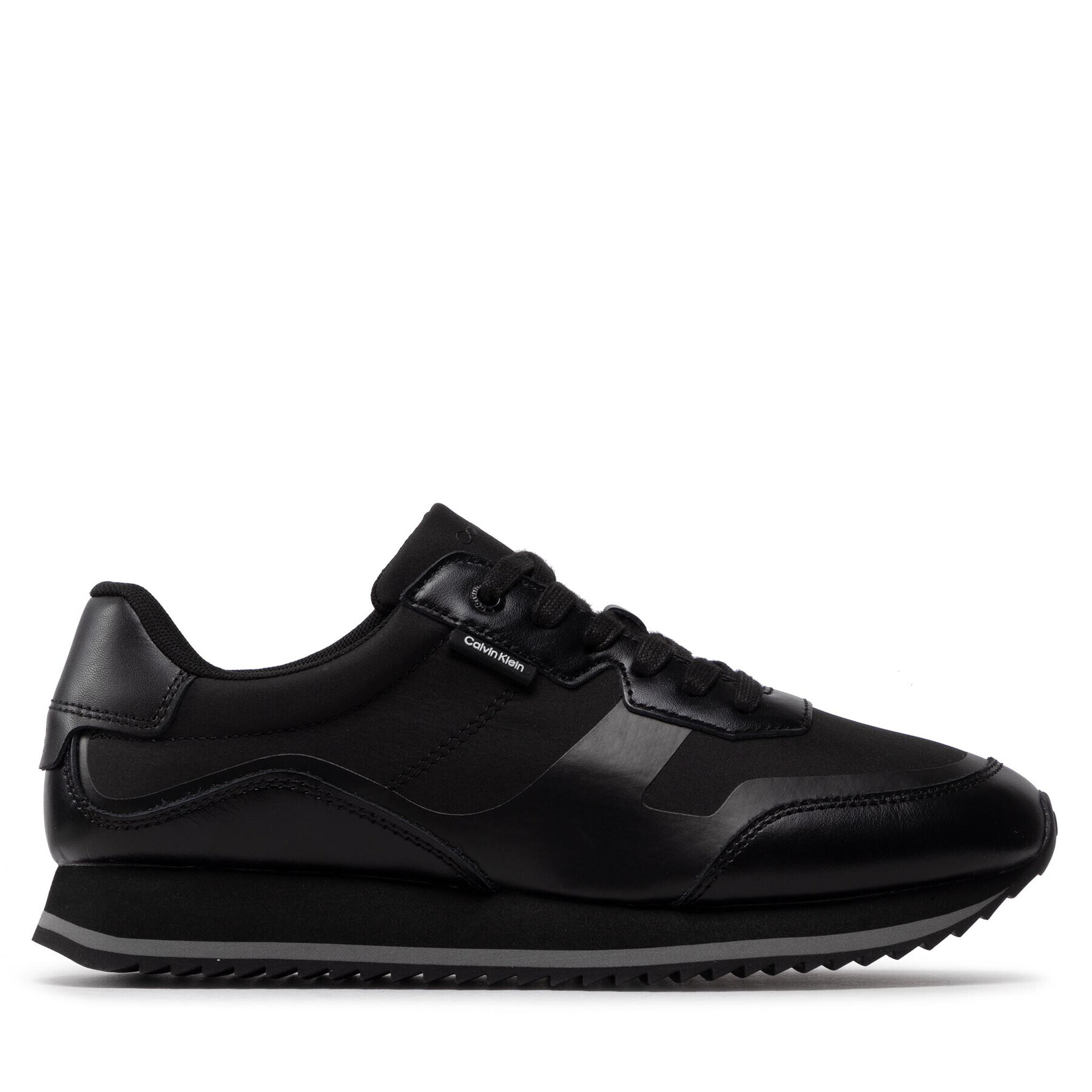 Calvin Klein Сникърси Low Top Lace Up Heat Bond HM0HM00551 Черен - Pepit.bg