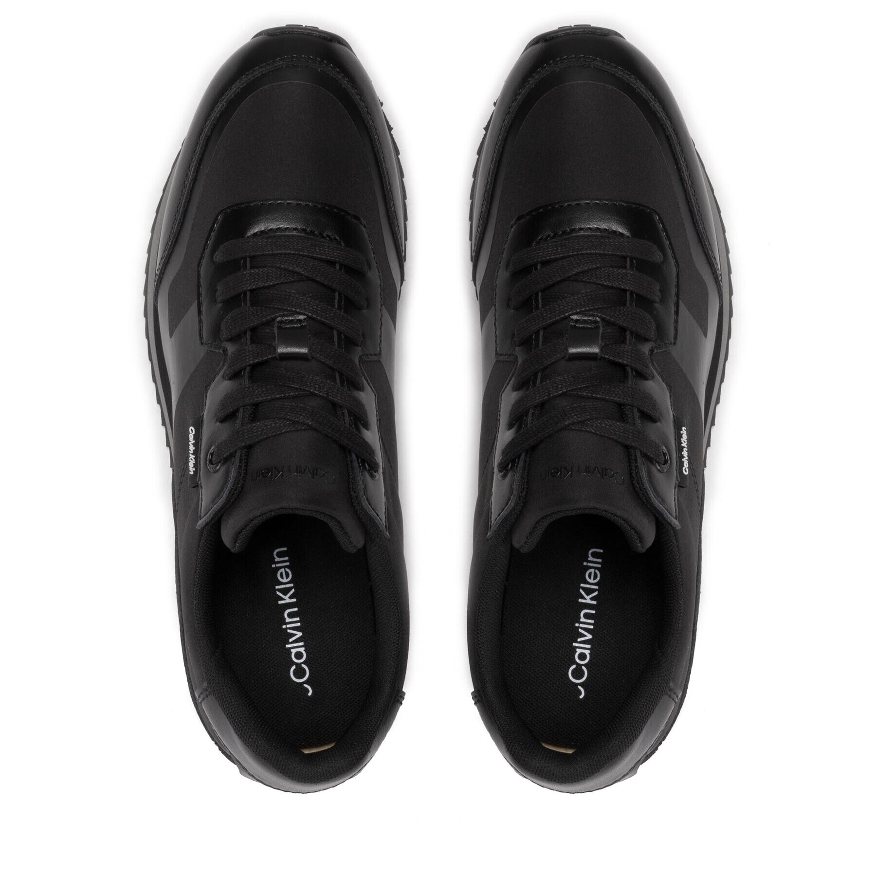 Calvin Klein Сникърси Low Top Lace Up Heat Bond HM0HM00551 Черен - Pepit.bg