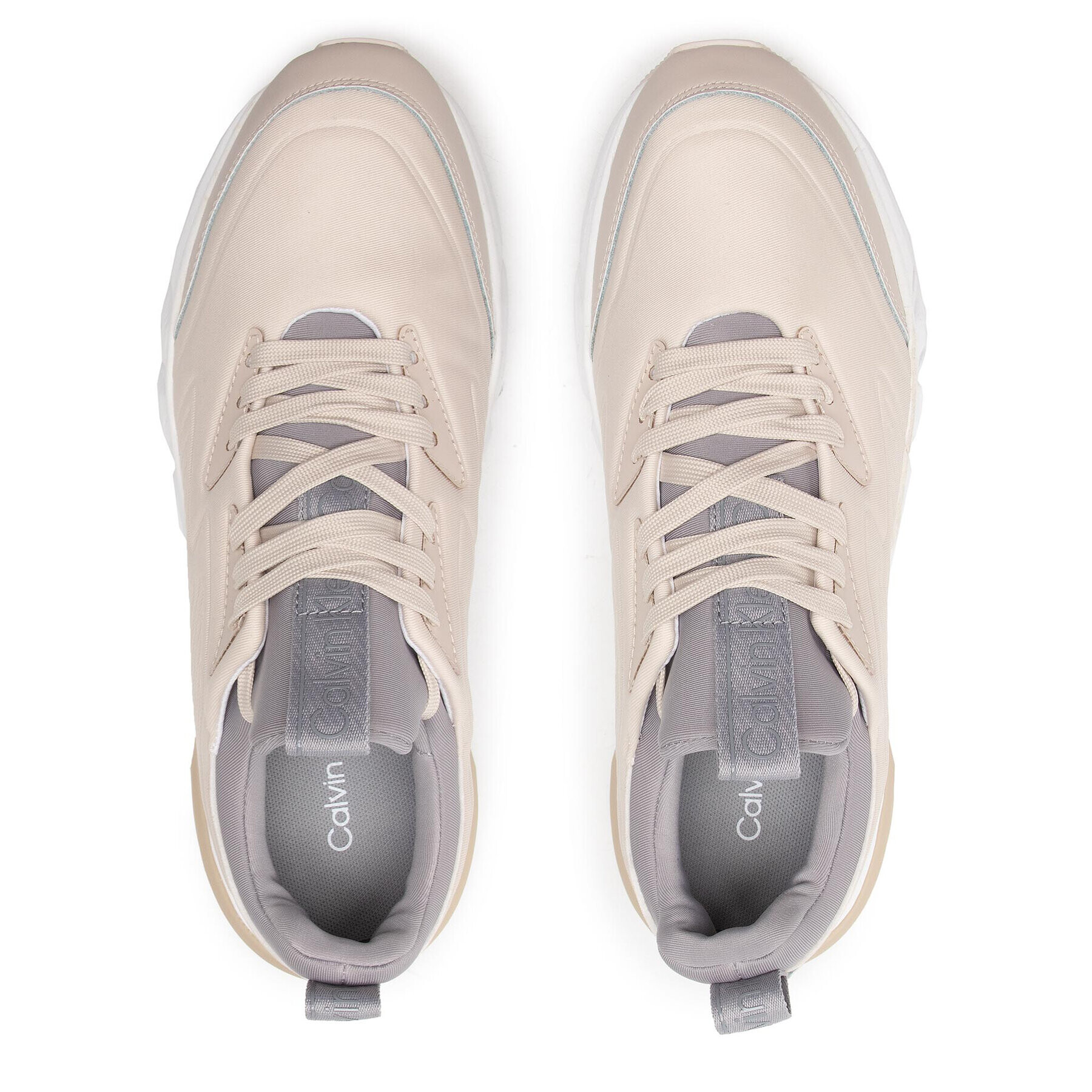 Calvin Klein Сникърси Low Top Lace Up HM0HM00286 Бежов - Pepit.bg