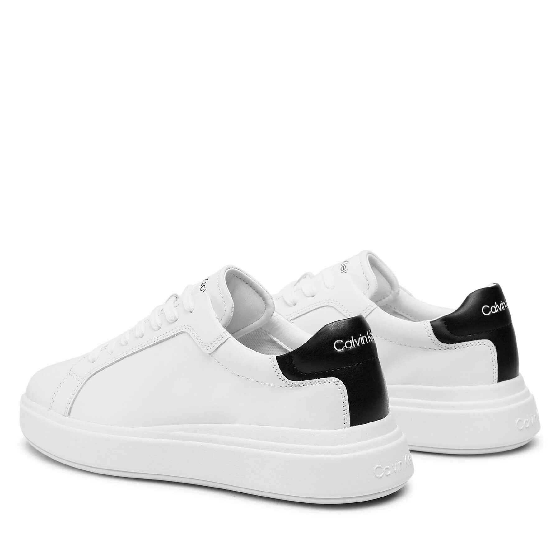 Calvin Klein Сникърси Low Top Lace Up HM0HM00292 Бял - Pepit.bg