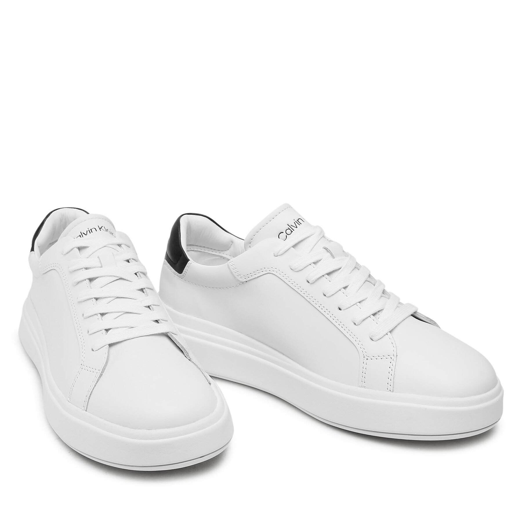 Calvin Klein Сникърси Low Top Lace Up HM0HM00292 Бял - Pepit.bg