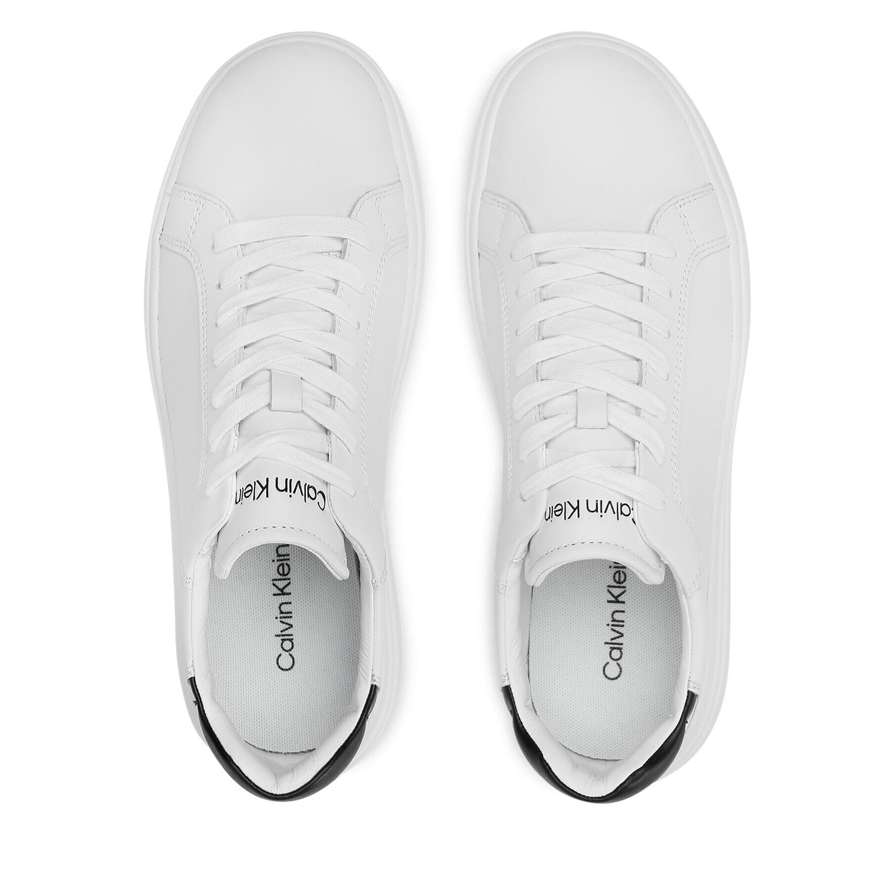 Calvin Klein Сникърси Low Top Lace Up HM0HM00292 Бял - Pepit.bg