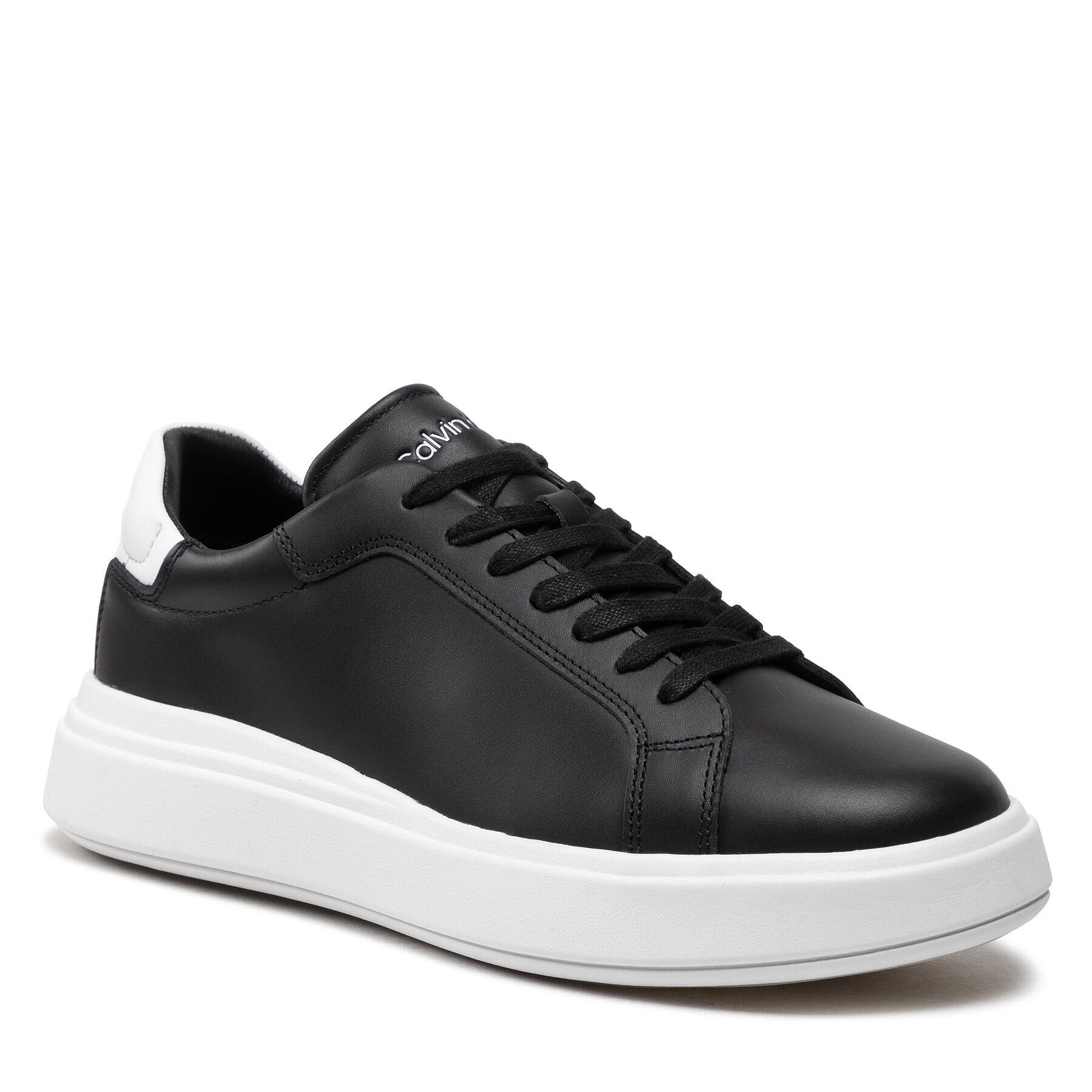 Calvin Klein Сникърси Low Top Lace Up HM0HM00292 Черен - Pepit.bg