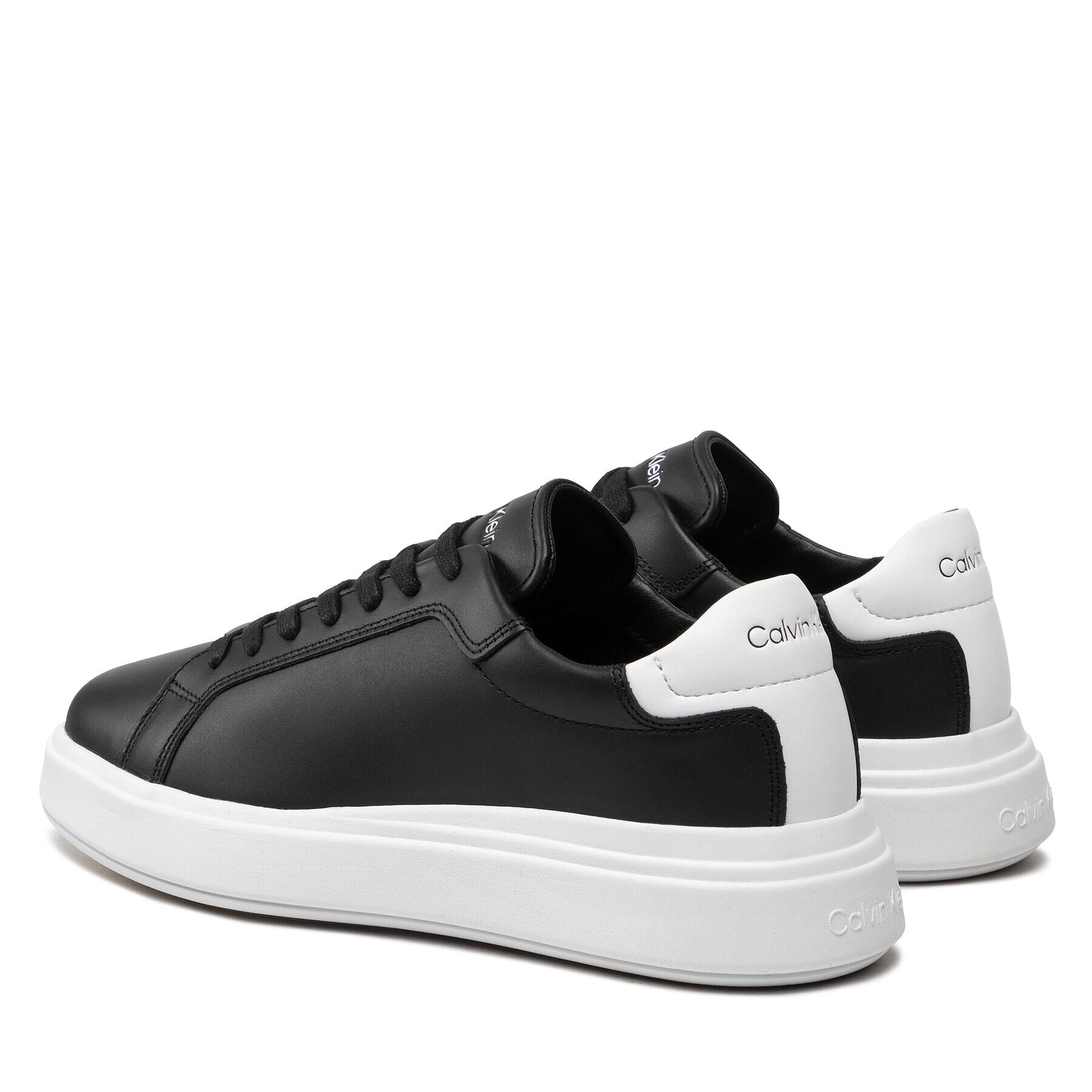 Calvin Klein Сникърси Low Top Lace Up HM0HM00292 Черен - Pepit.bg