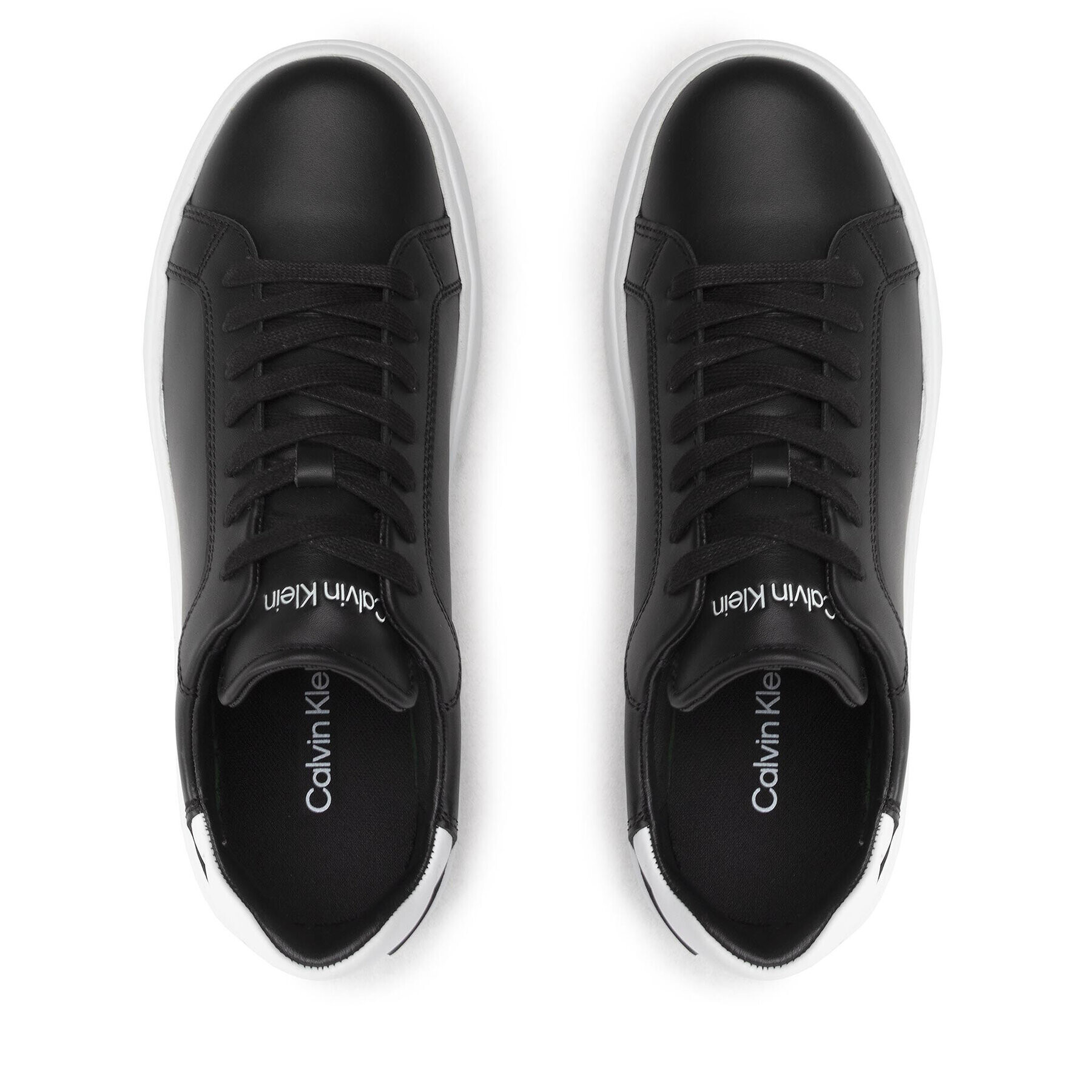 Calvin Klein Сникърси Low Top Lace Up HM0HM00292 Черен - Pepit.bg