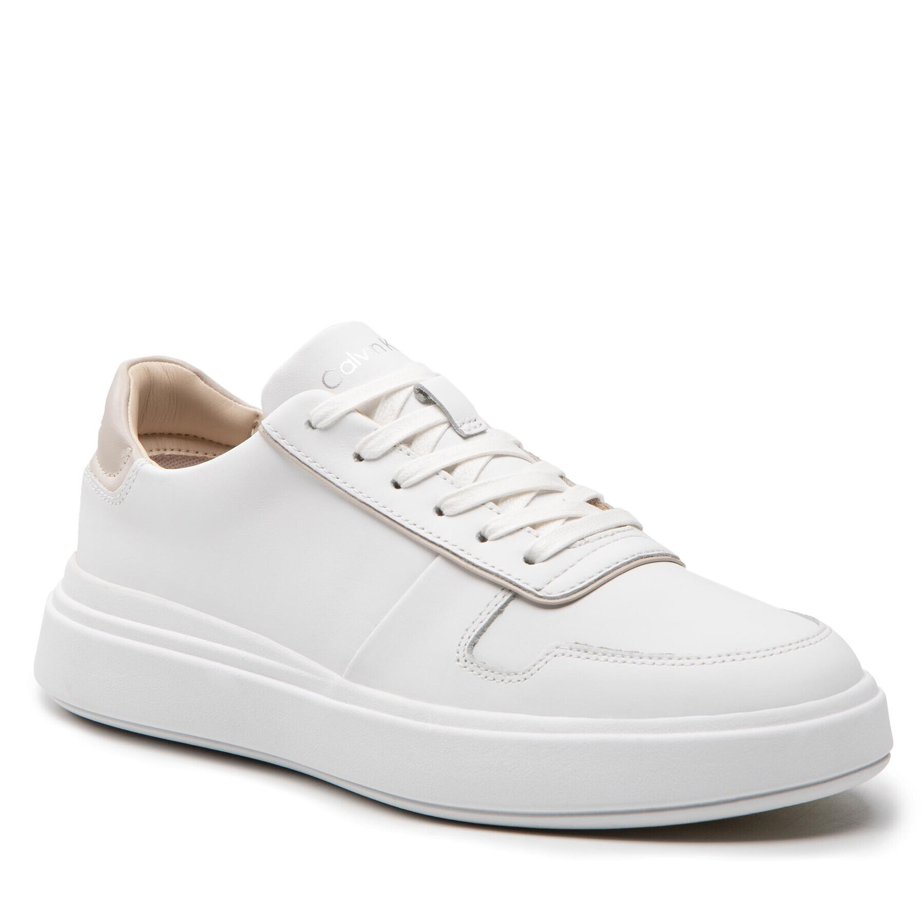 Calvin Klein Сникърси Low Top Lace Up HM0HM00549 Бял - Pepit.bg