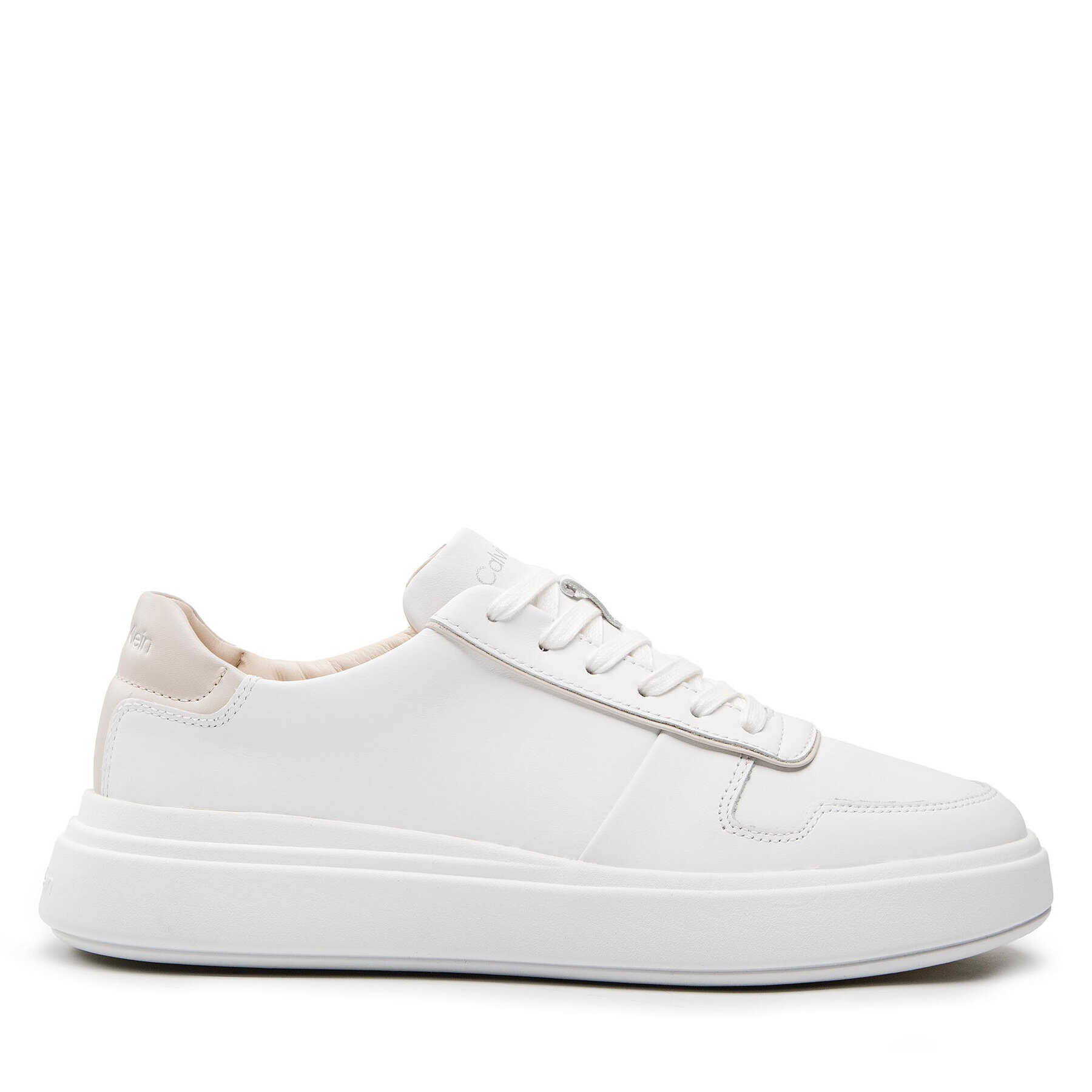 Calvin Klein Сникърси Low Top Lace Up HM0HM00549 Бял - Pepit.bg