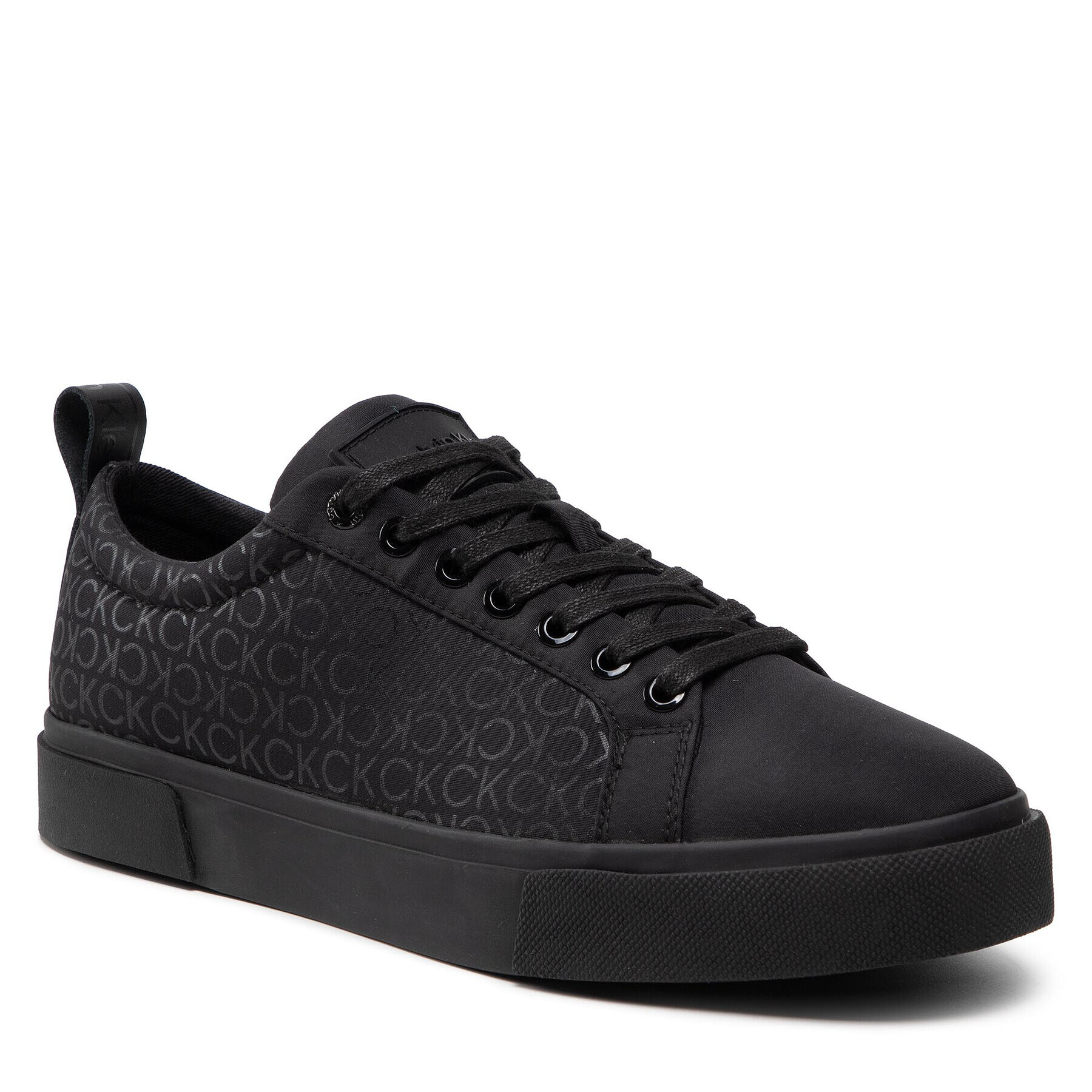 Calvin Klein Сникърси Low Top Lace Up HM0HM00645 Черен - Pepit.bg