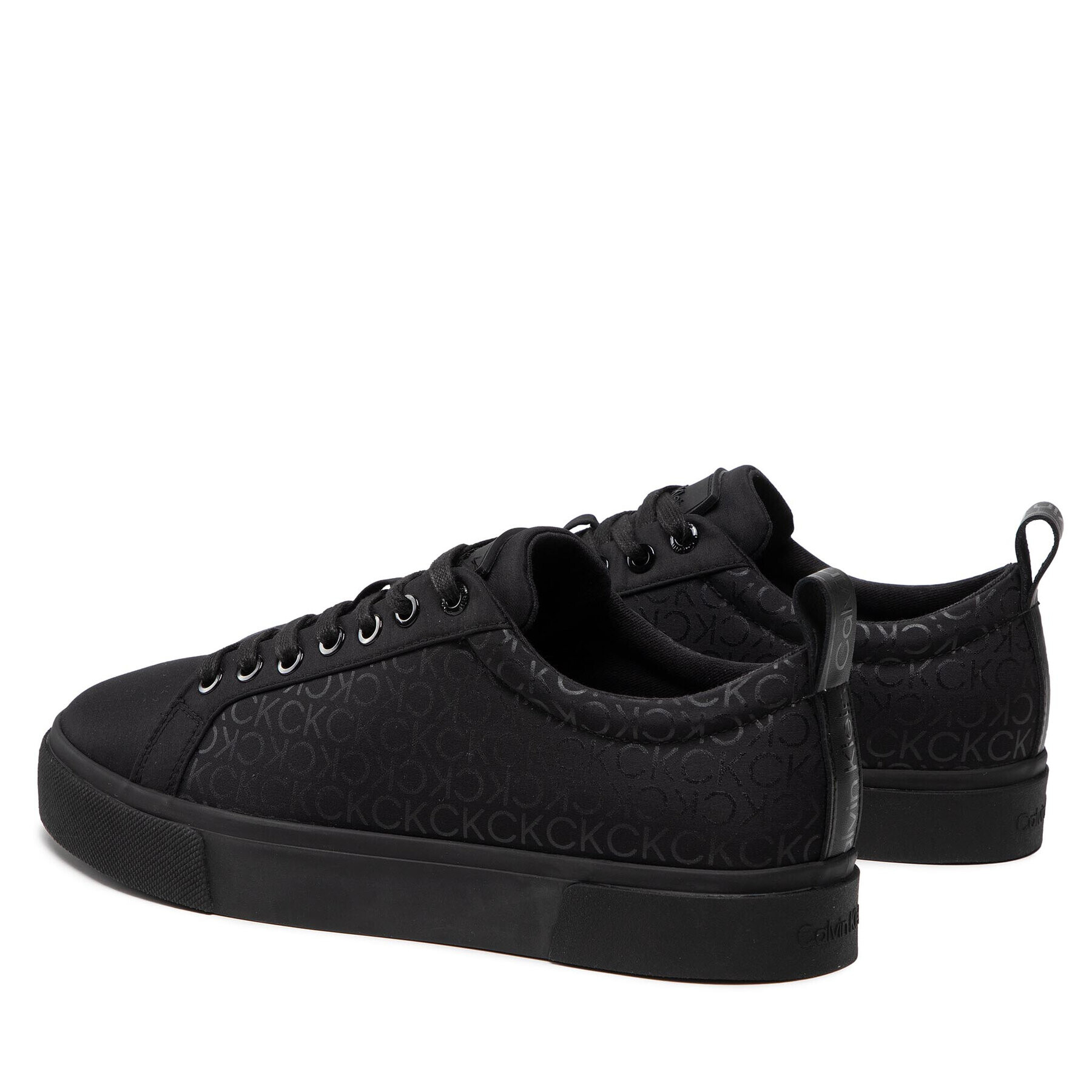 Calvin Klein Сникърси Low Top Lace Up HM0HM00645 Черен - Pepit.bg