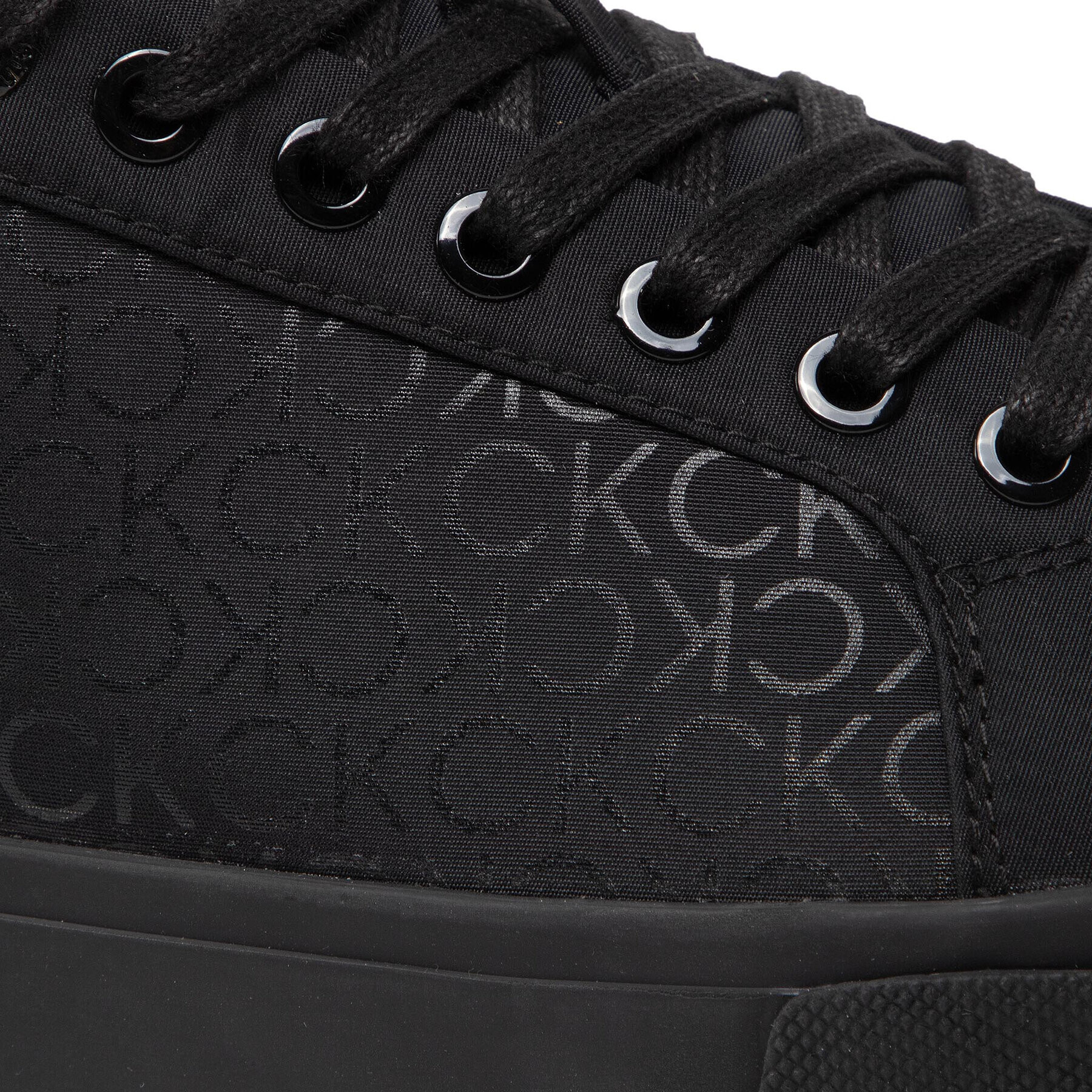 Calvin Klein Сникърси Low Top Lace Up HM0HM00645 Черен - Pepit.bg