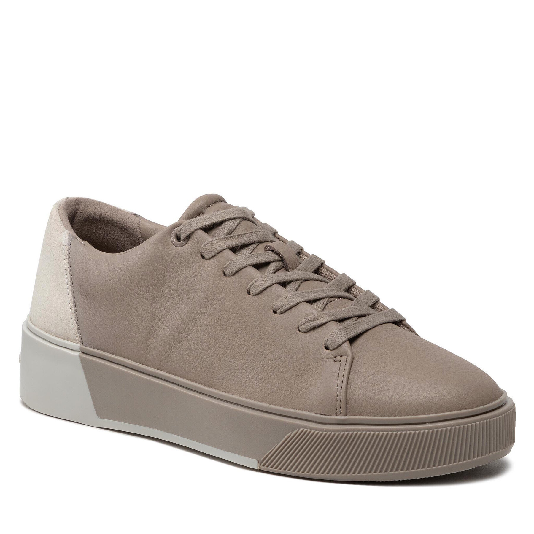 Calvin Klein Сникърси Low Top Lace Up HM0HM00676 Бежов - Pepit.bg