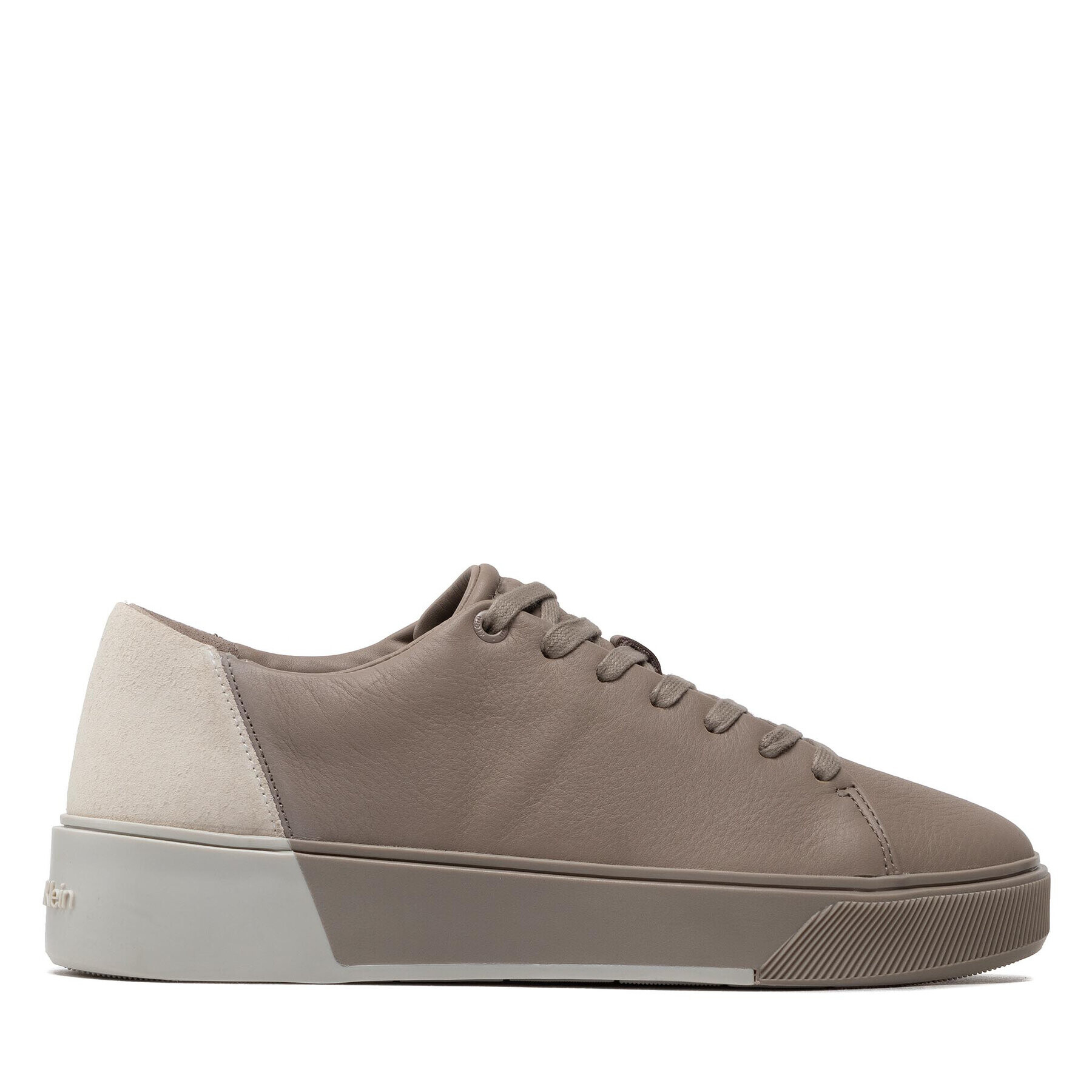 Calvin Klein Сникърси Low Top Lace Up HM0HM00676 Бежов - Pepit.bg