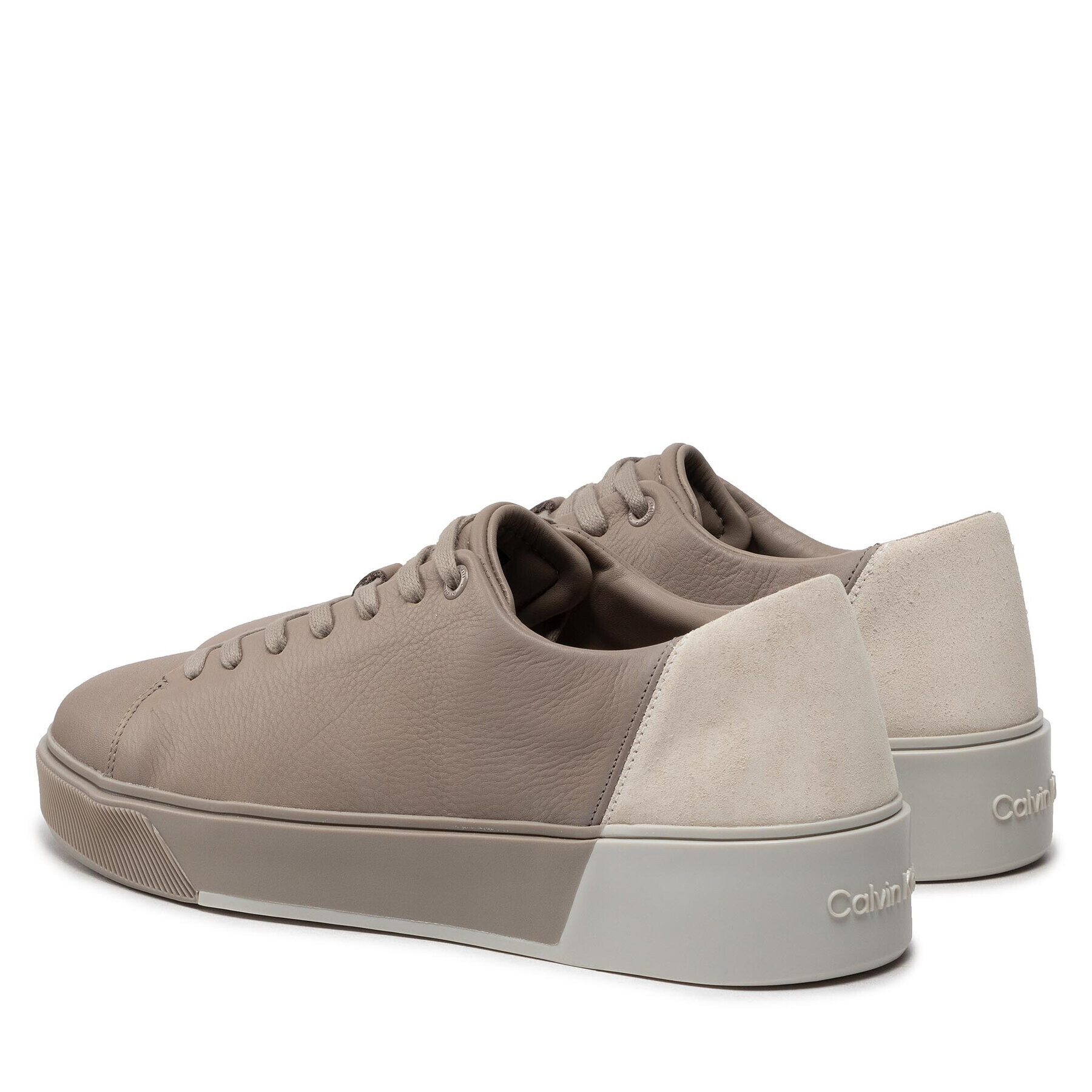 Calvin Klein Сникърси Low Top Lace Up HM0HM00676 Бежов - Pepit.bg