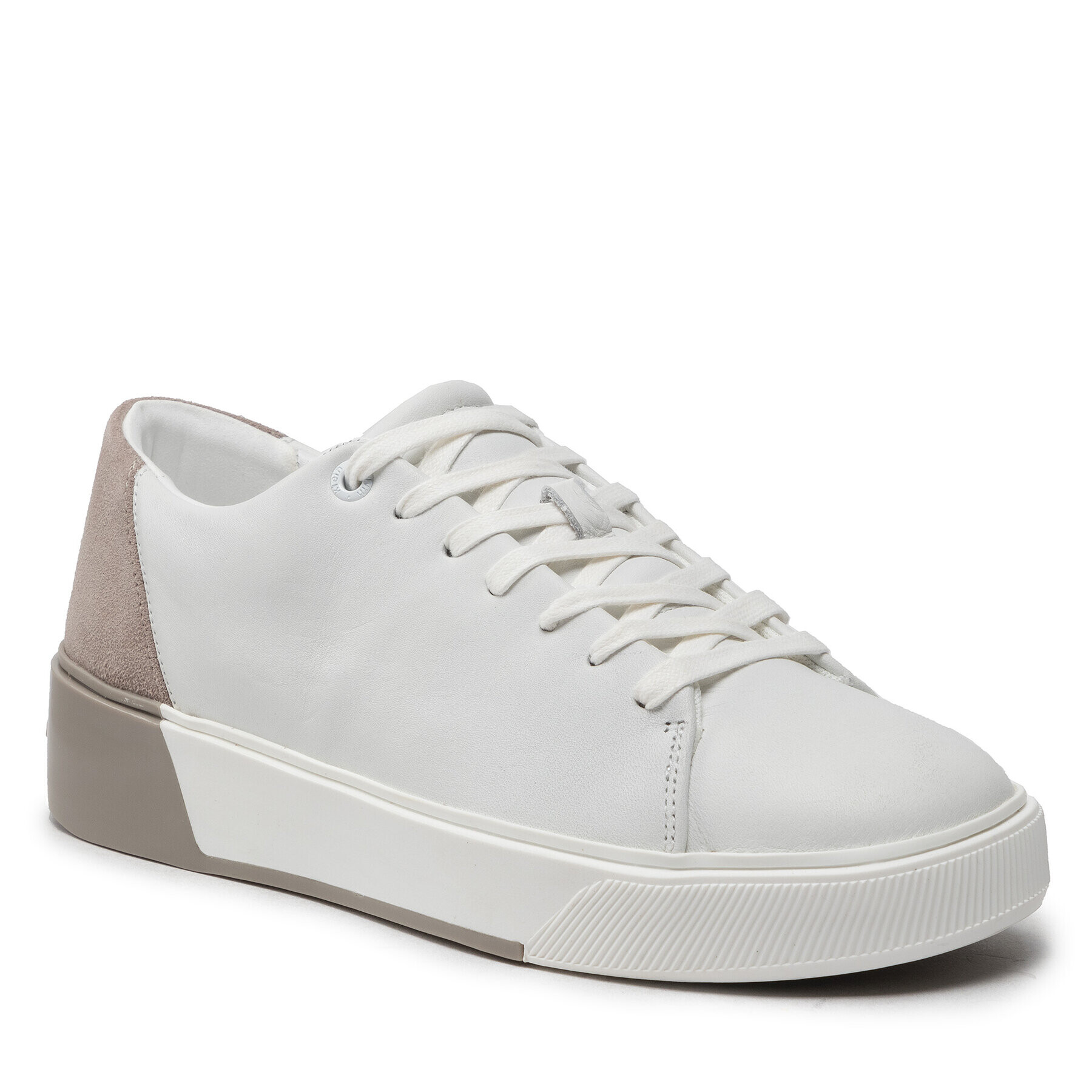 Calvin Klein Сникърси Low Top Lace Up HM0HM00676 Бял - Pepit.bg