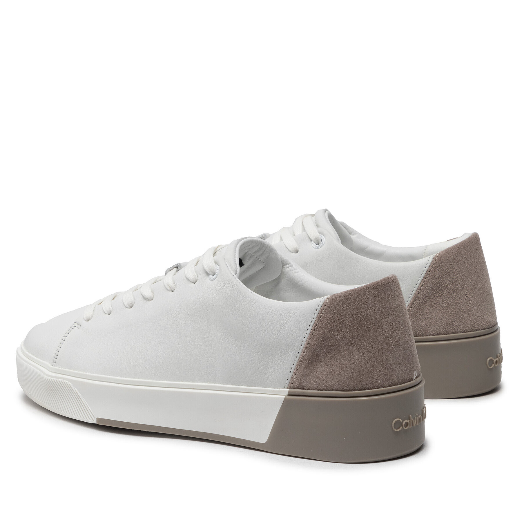 Calvin Klein Сникърси Low Top Lace Up HM0HM00676 Бял - Pepit.bg