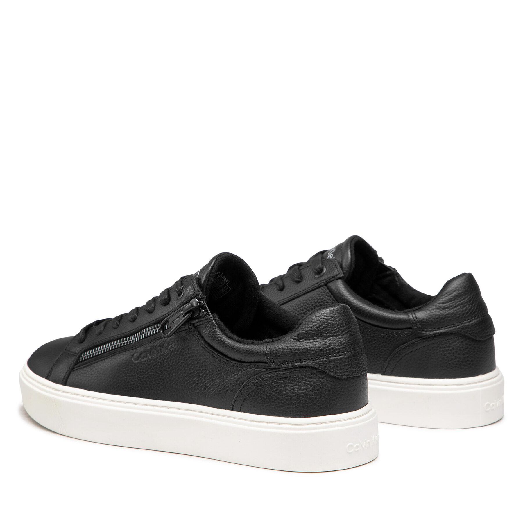 Calvin Klein Сникърси Low Top Lace Up HM0HM00811 Черен - Pepit.bg