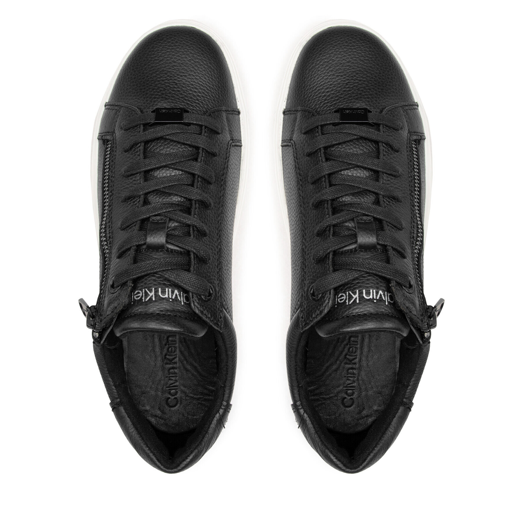 Calvin Klein Сникърси Low Top Lace Up HM0HM00811 Черен - Pepit.bg