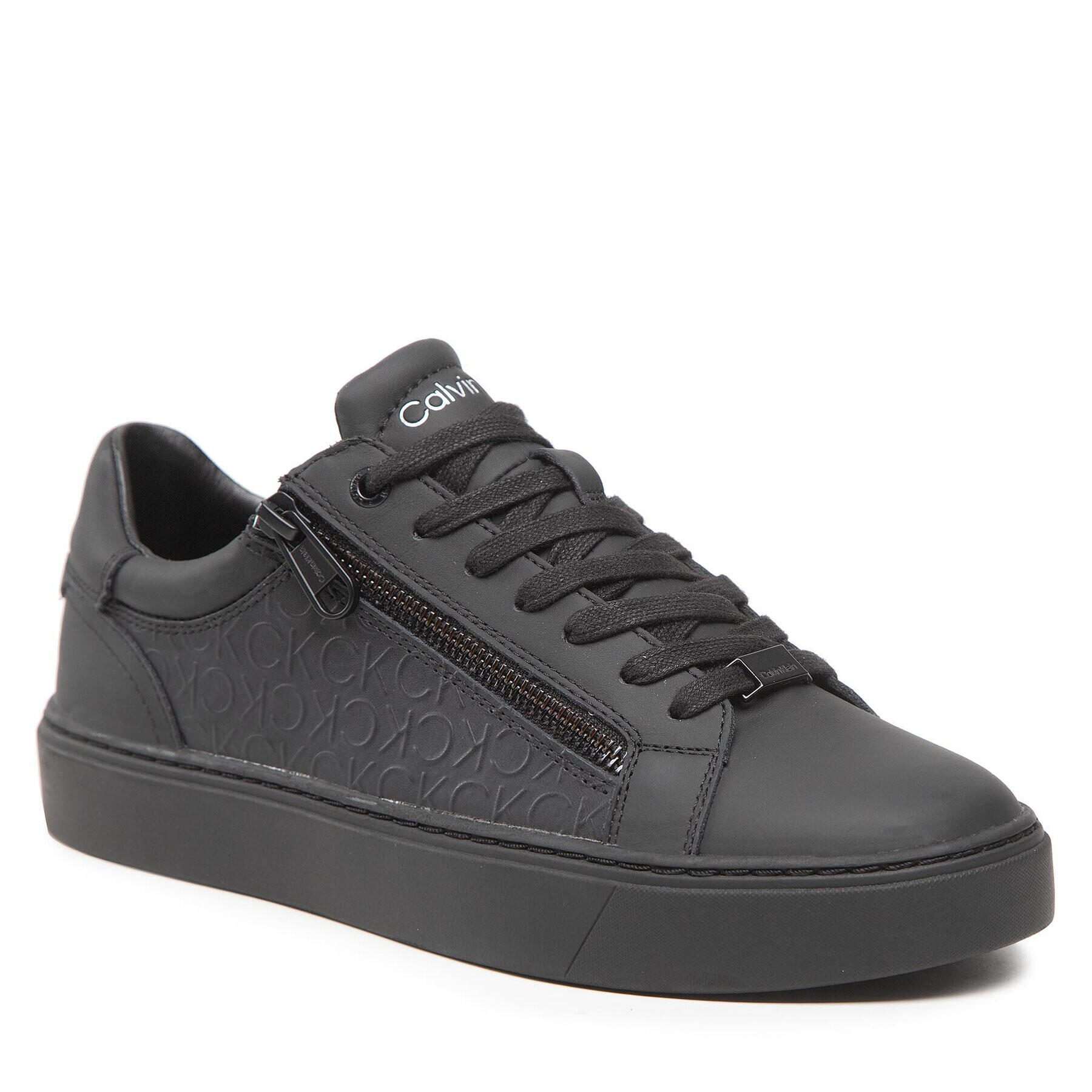 Calvin Klein Сникърси Low Top Lace Up HM0HM00813 Черен - Pepit.bg