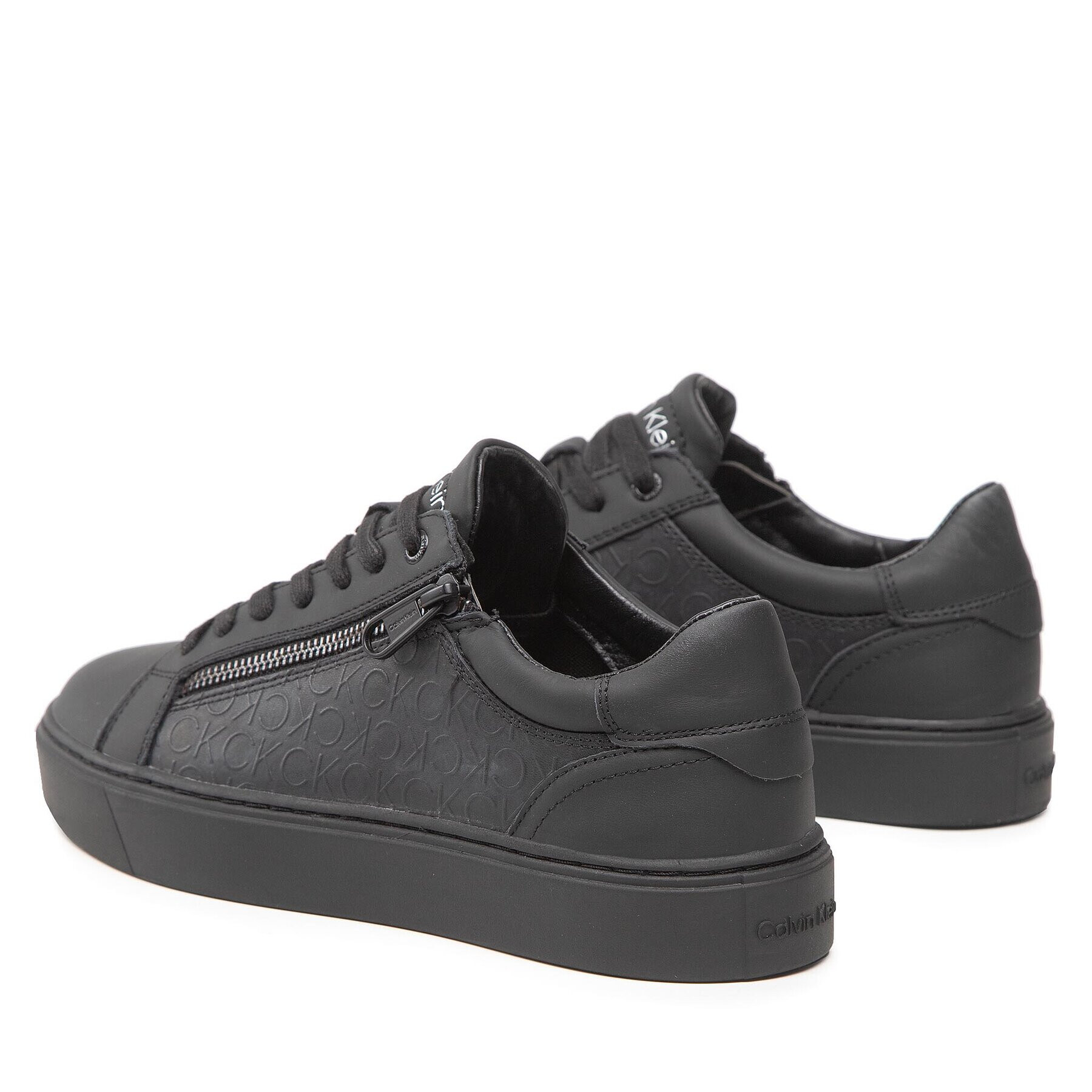 Calvin Klein Сникърси Low Top Lace Up HM0HM00813 Черен - Pepit.bg