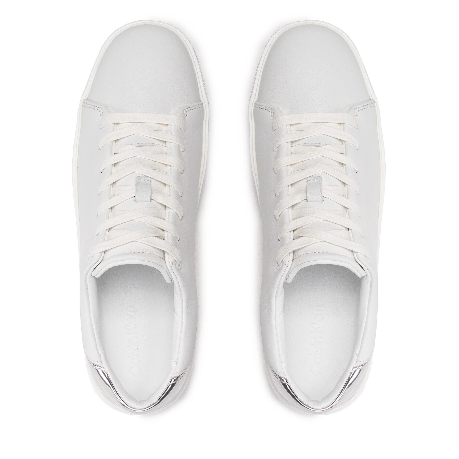 Calvin Klein Сникърси Low Top Lace Up HM0HM00824 Бял - Pepit.bg