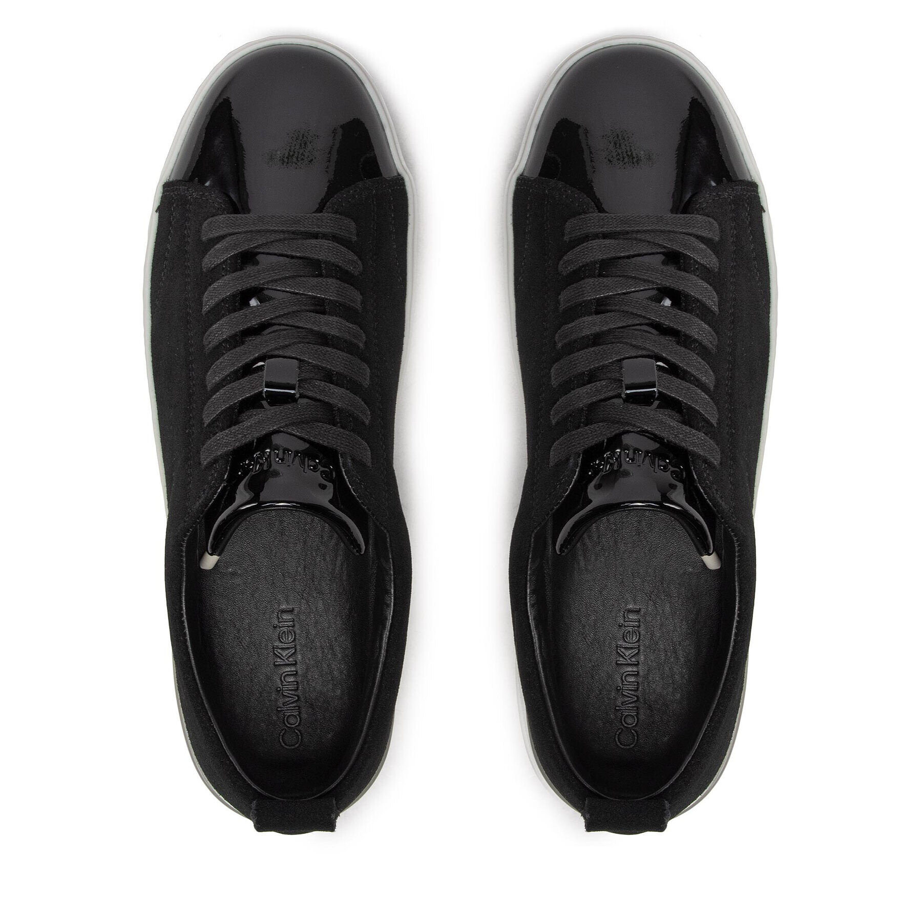 Calvin Klein Сникърси Low Top Lace Up HM0HM00826 Черен - Pepit.bg