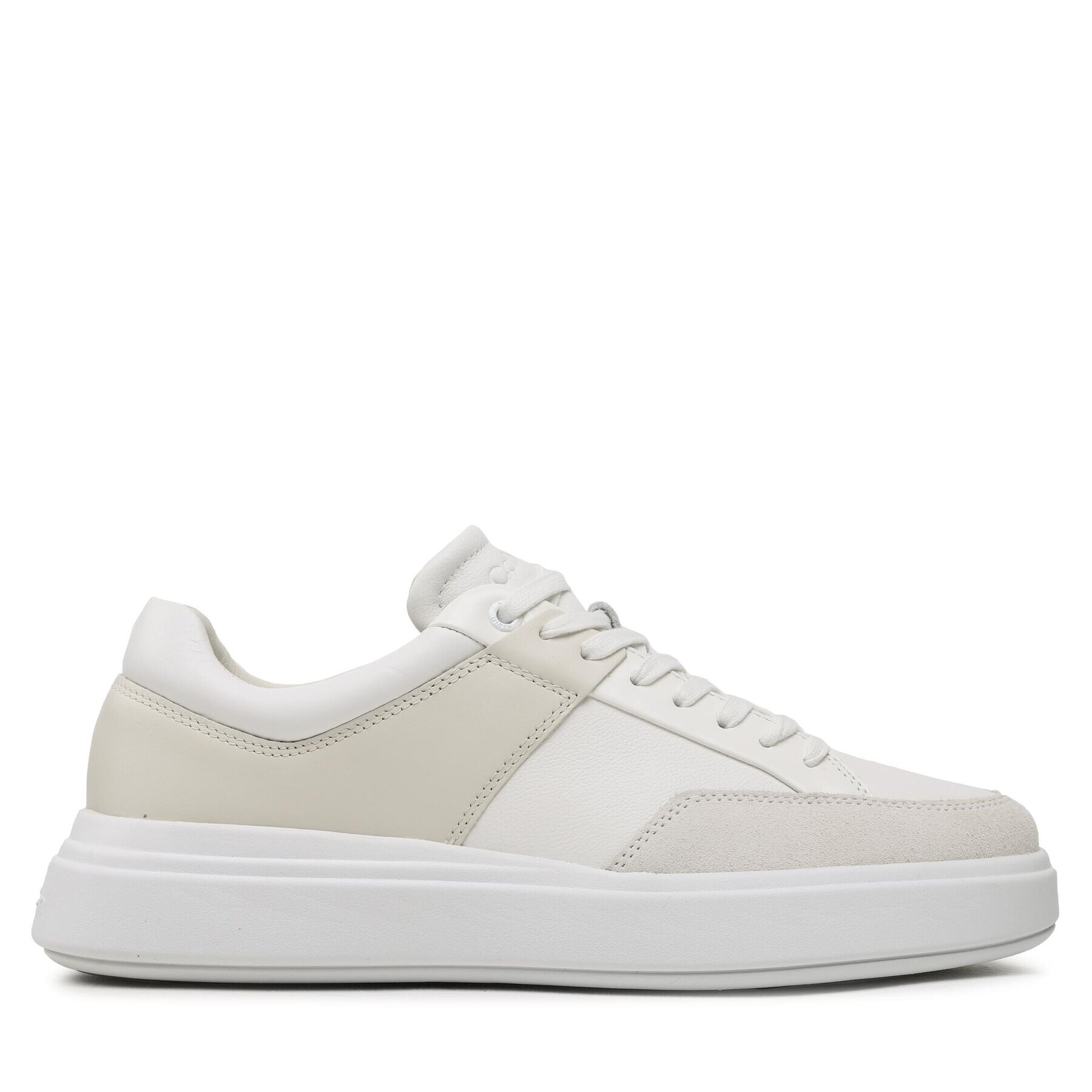 Calvin Klein Сникърси Low Top Lace Up HM0HM01047 Бял - Pepit.bg