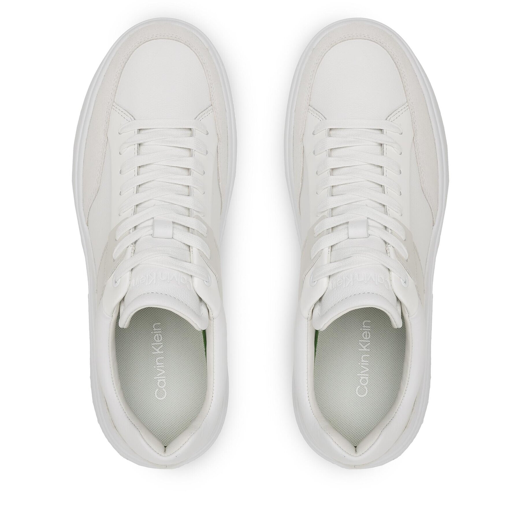 Calvin Klein Сникърси Low Top Lace Up HM0HM01047 Бял - Pepit.bg