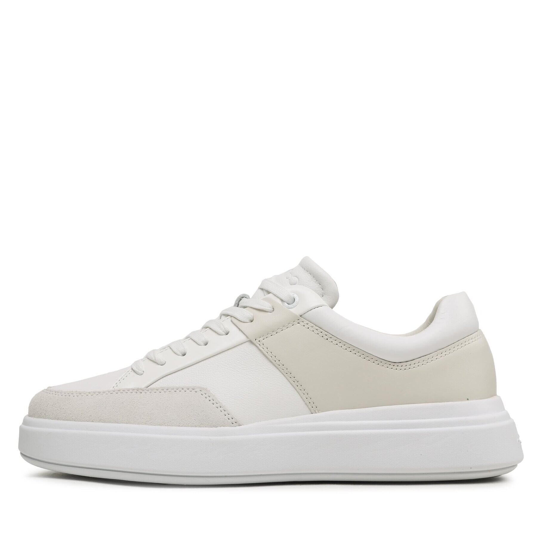 Calvin Klein Сникърси Low Top Lace Up HM0HM01047 Бял - Pepit.bg