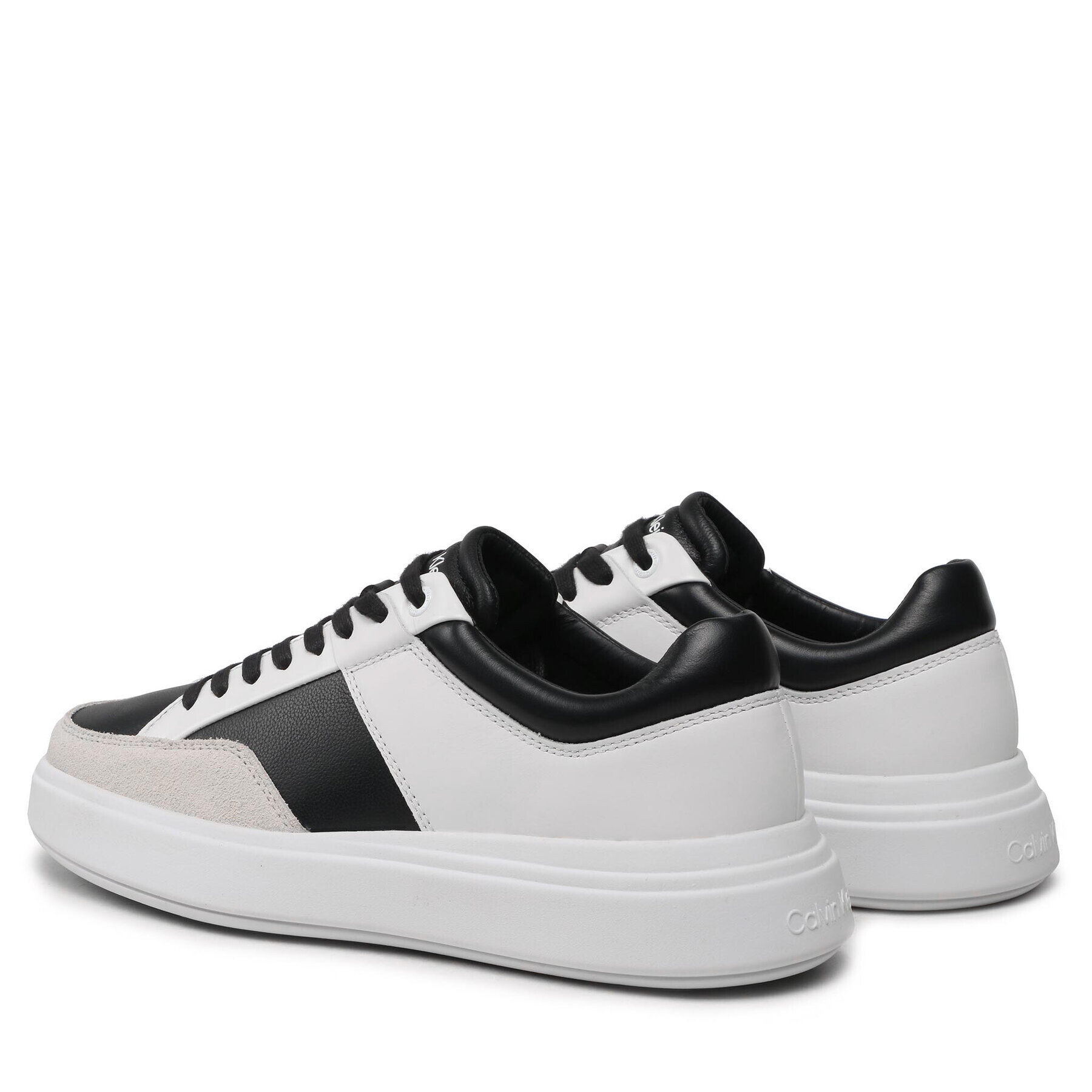 Calvin Klein Сникърси Low Top Lace Up HM0HM01047 Черен - Pepit.bg