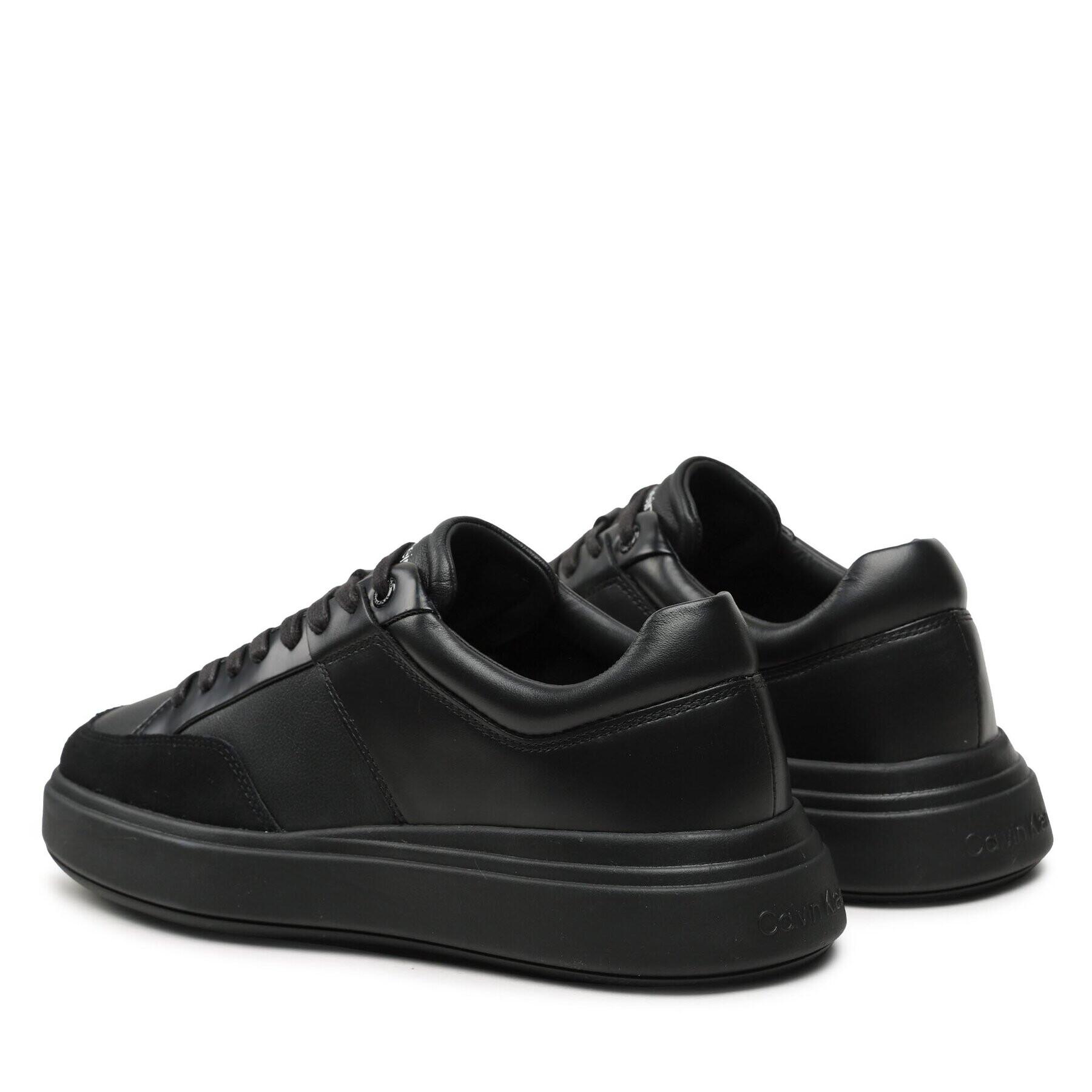 Calvin Klein Сникърси Low Top Lace Up HM0HM01047 Черен - Pepit.bg