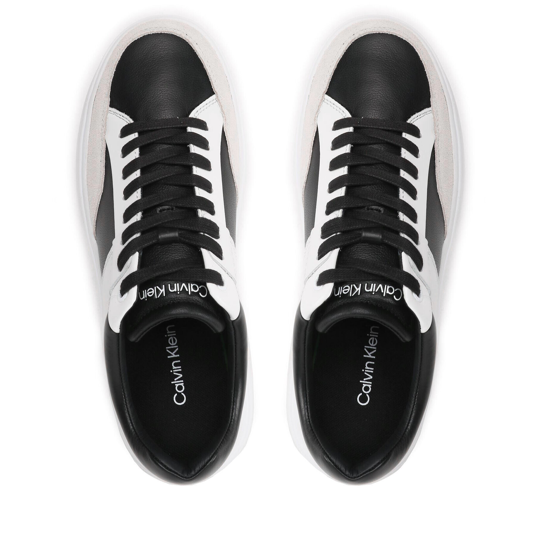 Calvin Klein Сникърси Low Top Lace Up HM0HM01047 Черен - Pepit.bg