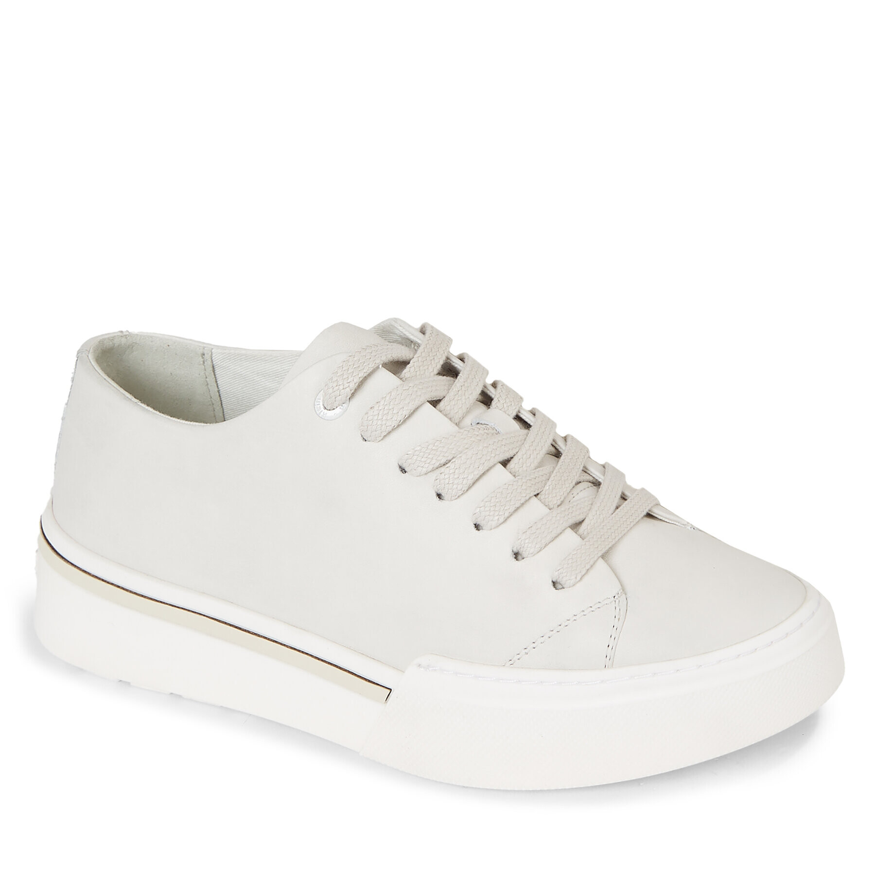 Calvin Klein Сникърси Low Top Lace Up HM0HM01177 Бял - Pepit.bg