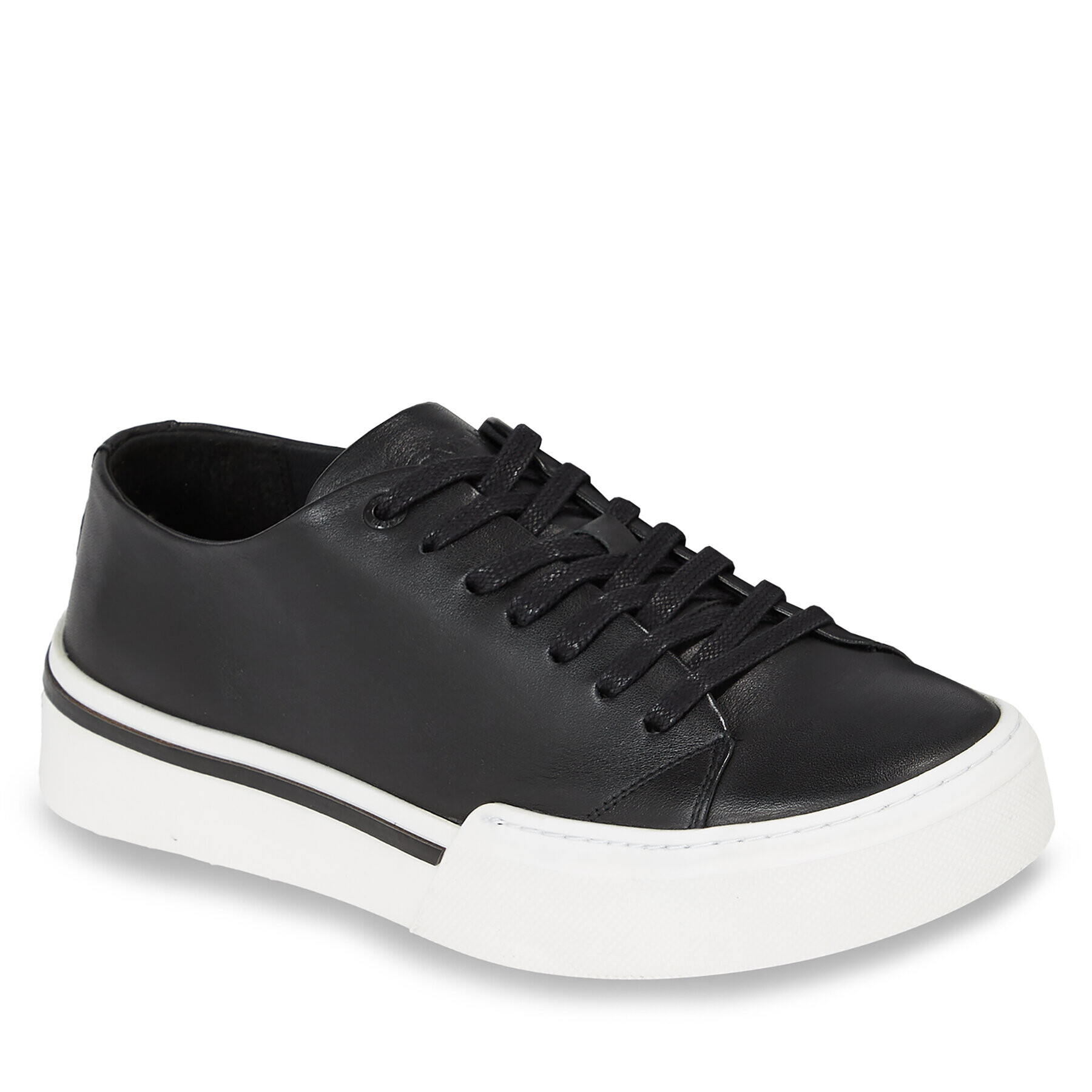 Calvin Klein Сникърси Low Top Lace Up HM0HM01177 Черен - Pepit.bg