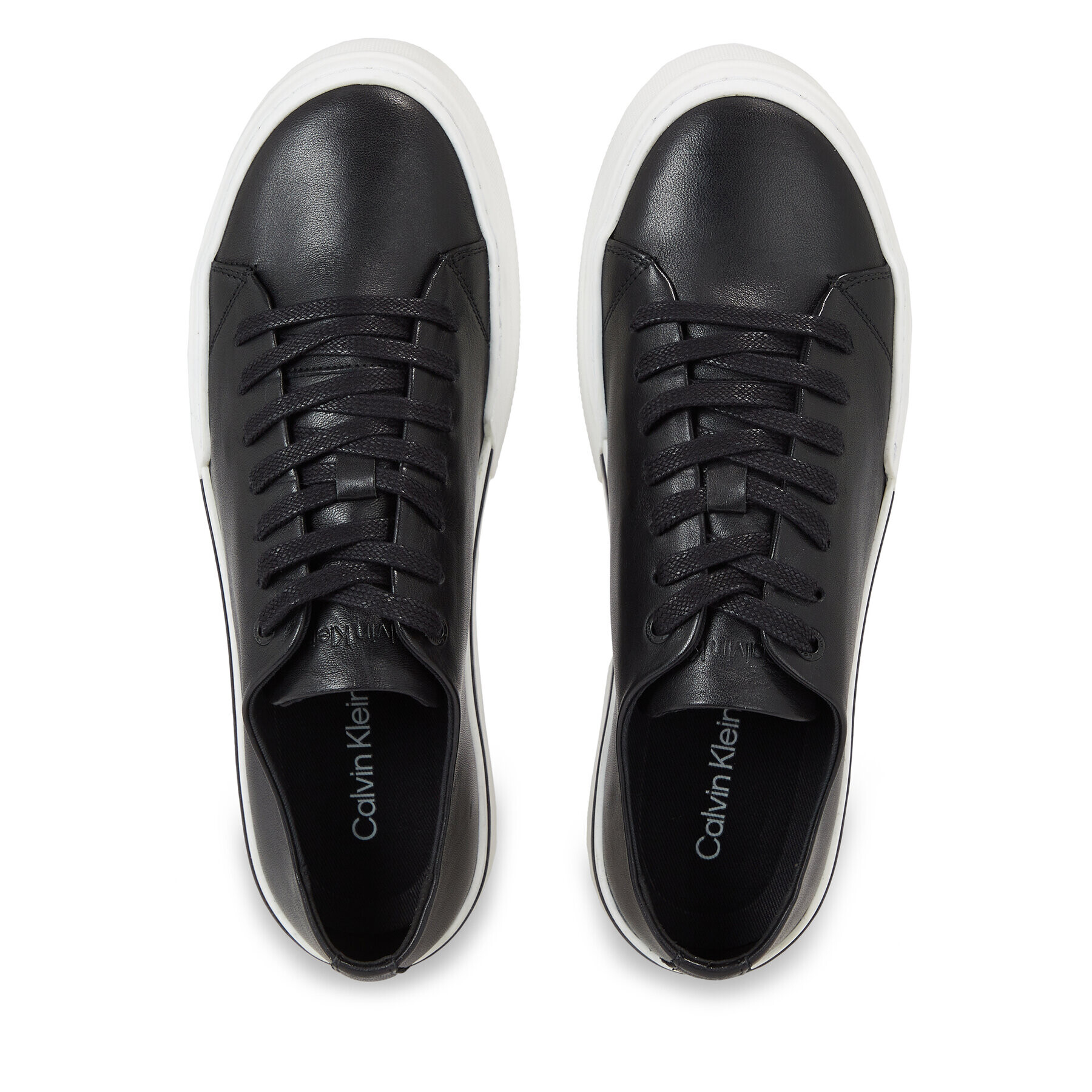Calvin Klein Сникърси Low Top Lace Up HM0HM01177 Черен - Pepit.bg