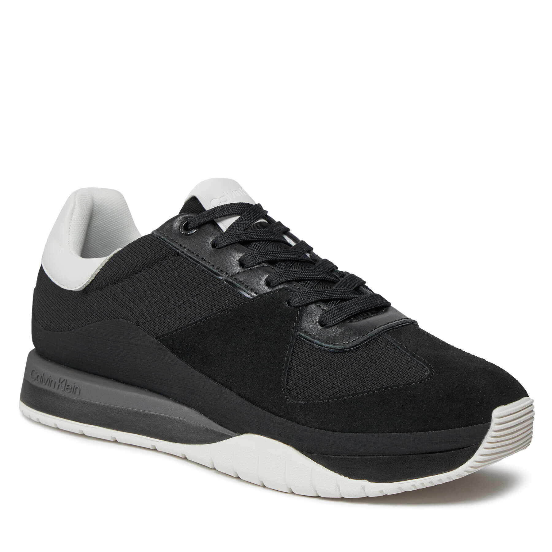 Calvin Klein Сникърси Low Top Lace Up HM0HM01286 Черен - Pepit.bg