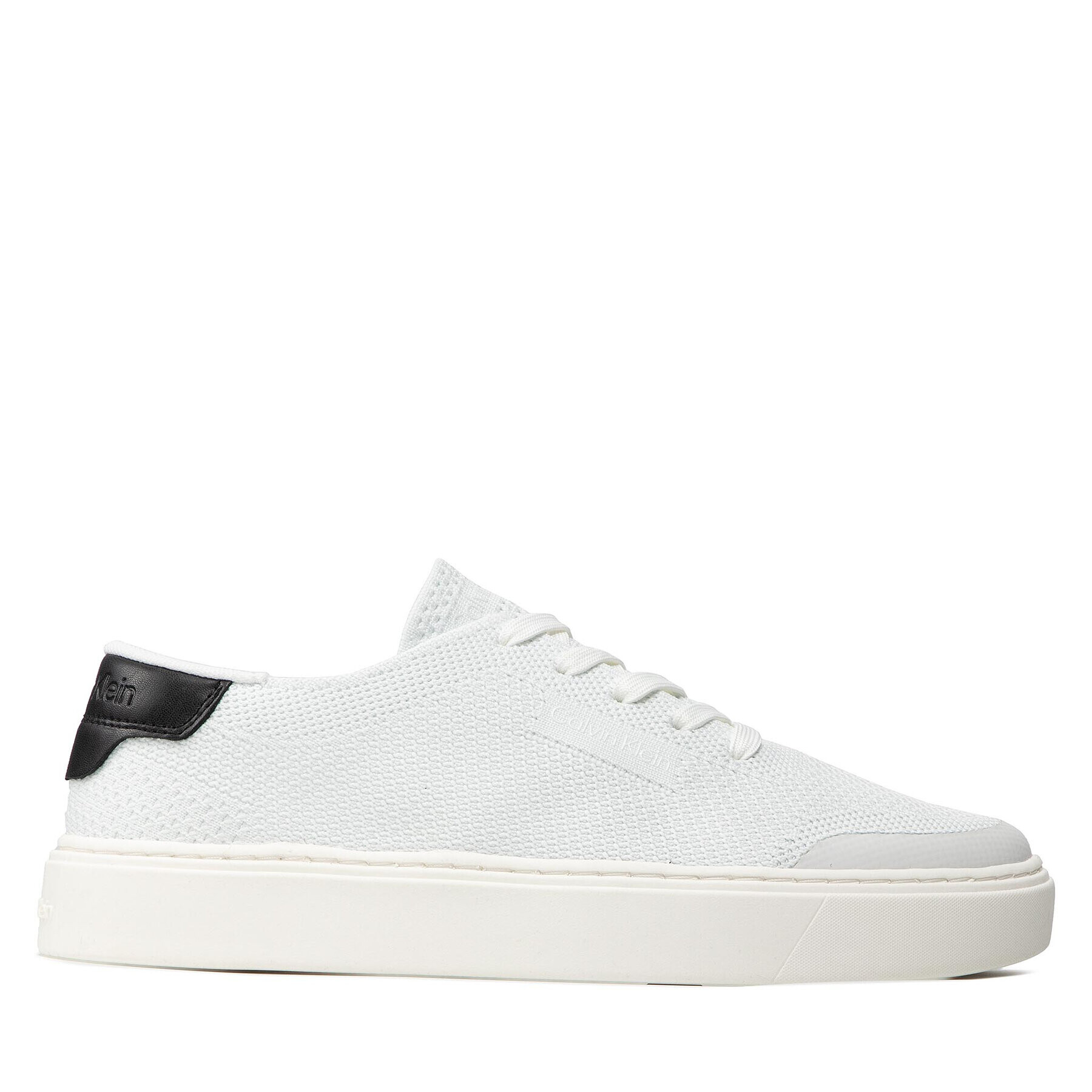 Calvin Klein Сникърси Low Top Lace Up Knit HM0HM00350 Бял - Pepit.bg