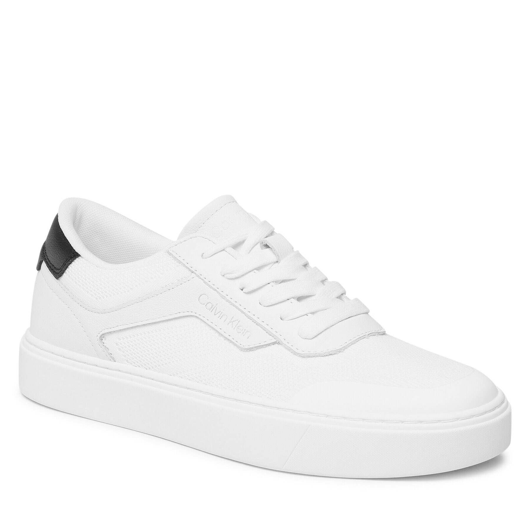 Calvin Klein Сникърси Low Top Lace Up Knit HM0HM00922 Бял - Pepit.bg