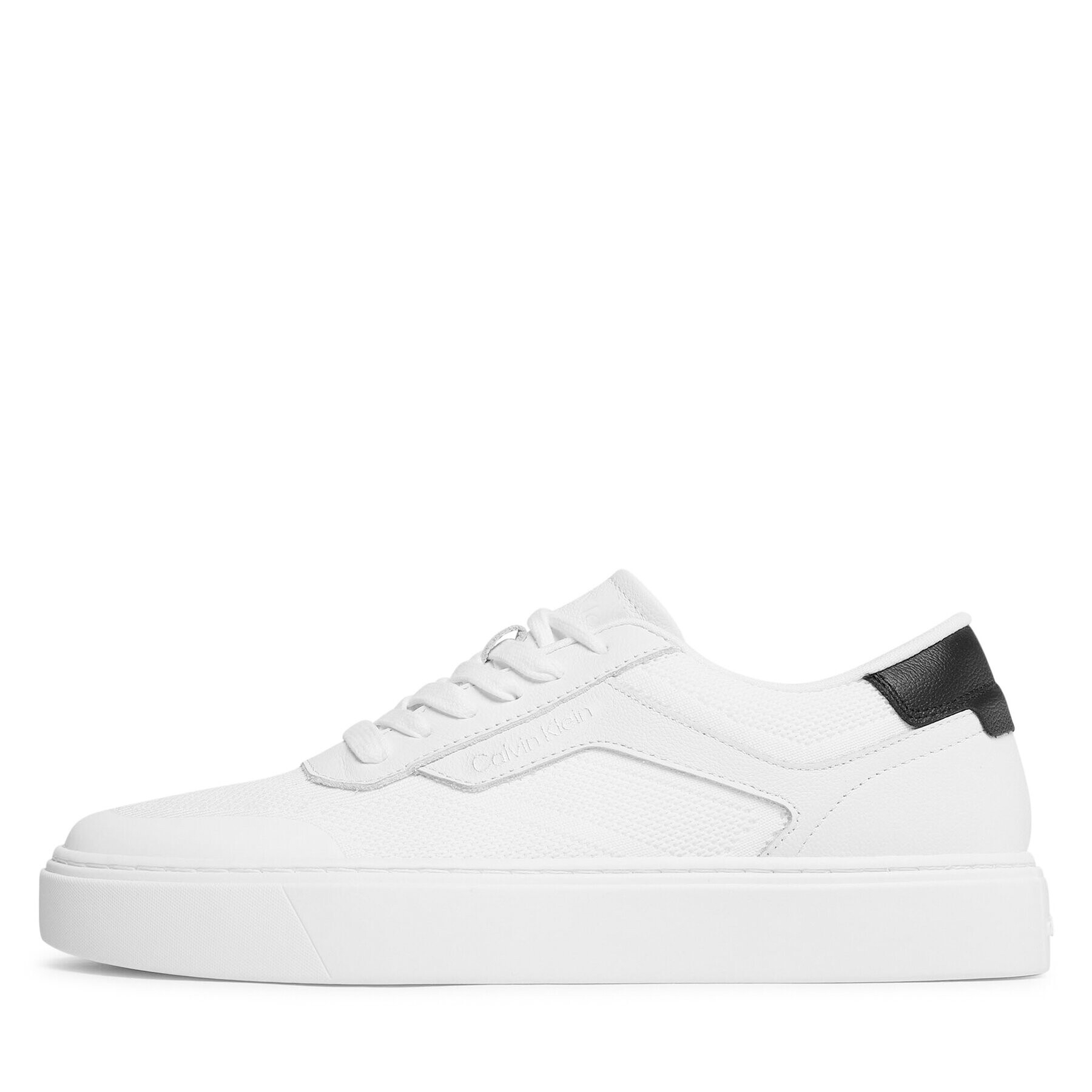 Calvin Klein Сникърси Low Top Lace Up Knit HM0HM00922 Бял - Pepit.bg