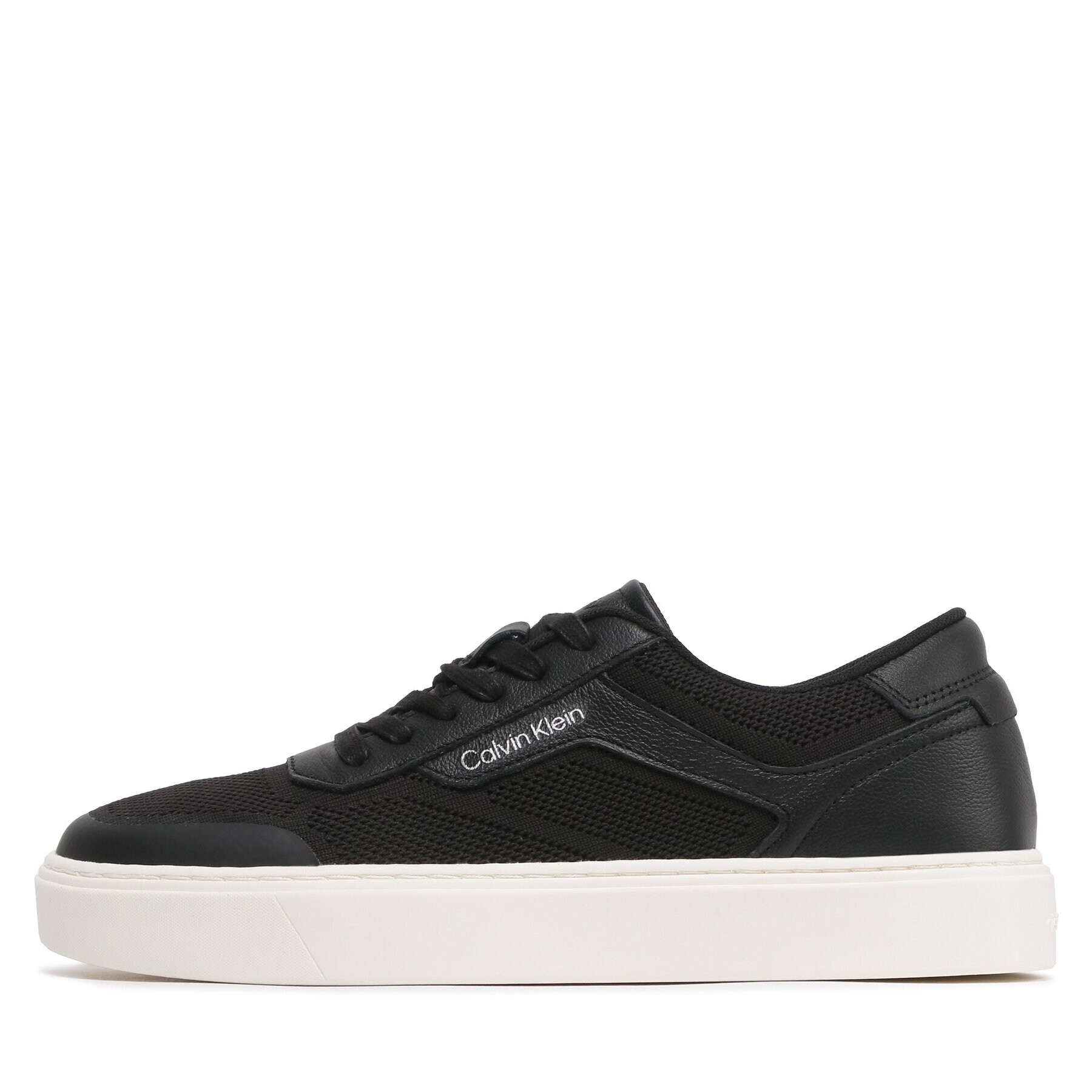 Calvin Klein Сникърси Low Top Lace Up Knit HM0HM00922 Черен - Pepit.bg