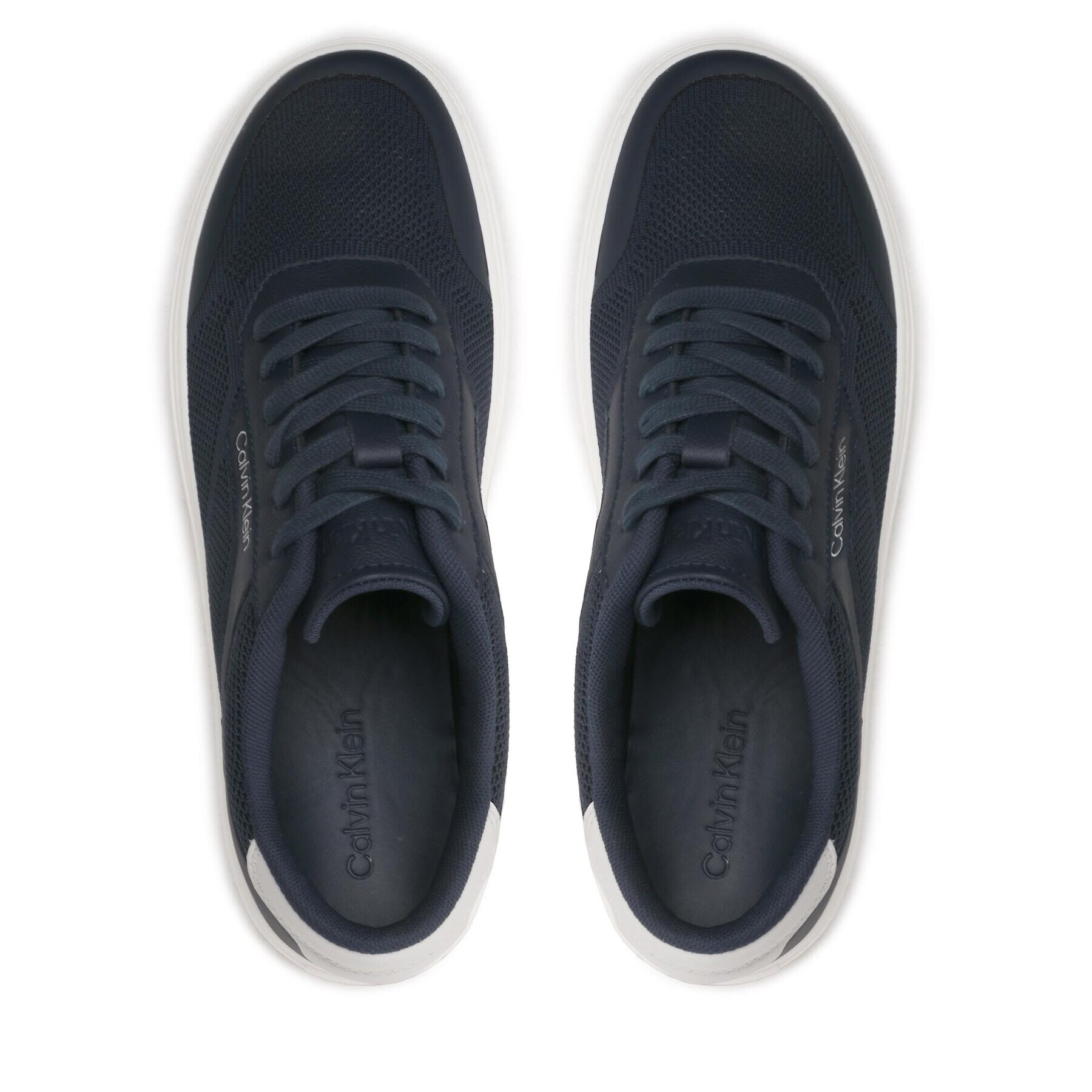 Calvin Klein Сникърси Low Top Lace Up Knit HM0HM00922 Тъмносин - Pepit.bg