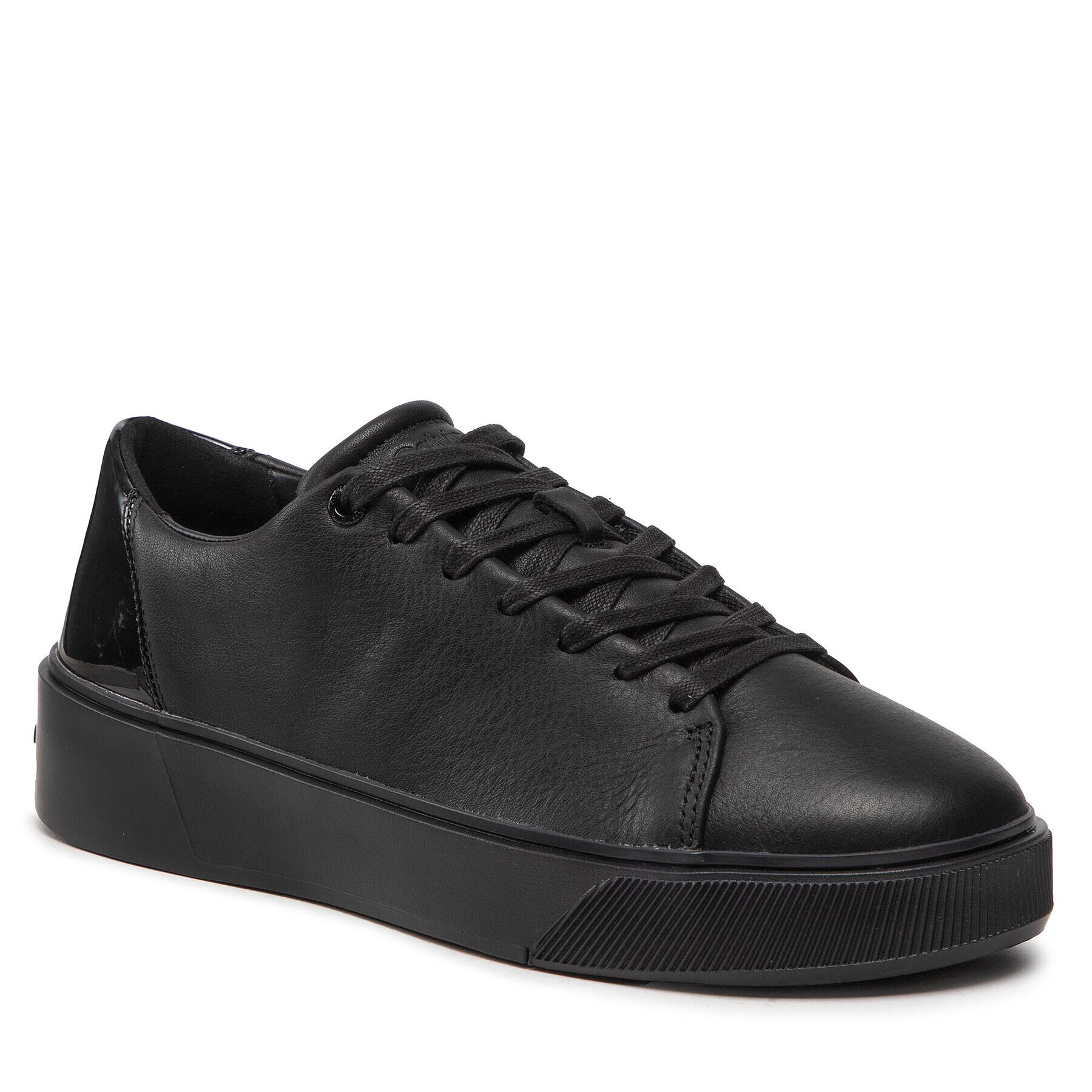 Calvin Klein Сникърси Low Top Lace Up Lth/Br HM0HM00824 Черен - Pepit.bg