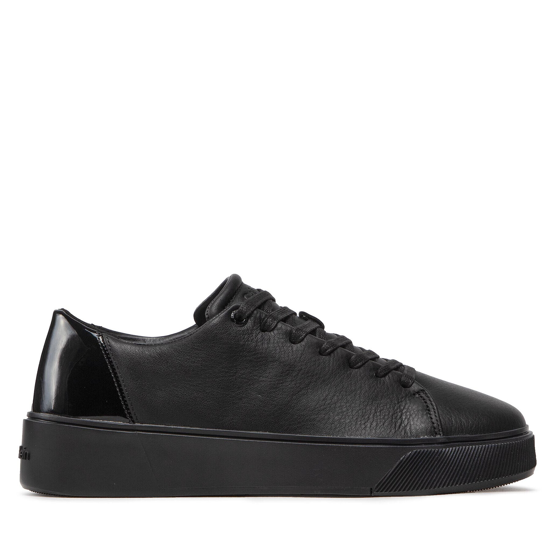 Calvin Klein Сникърси Low Top Lace Up Lth/Br HM0HM00824 Черен - Pepit.bg