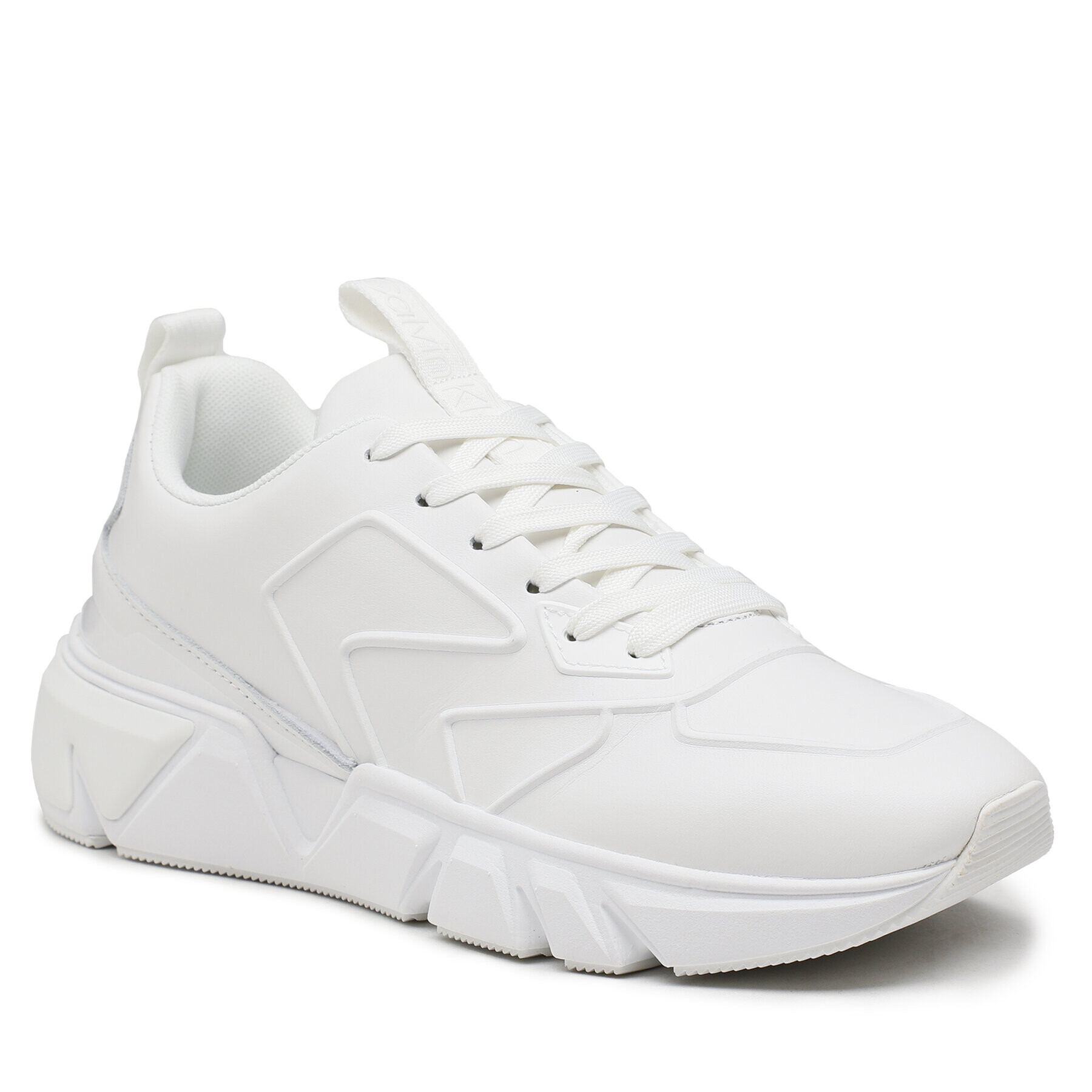 Calvin Klein Сникърси Low Top Lace Up Lth Hf HM0HM00995 Бял - Pepit.bg