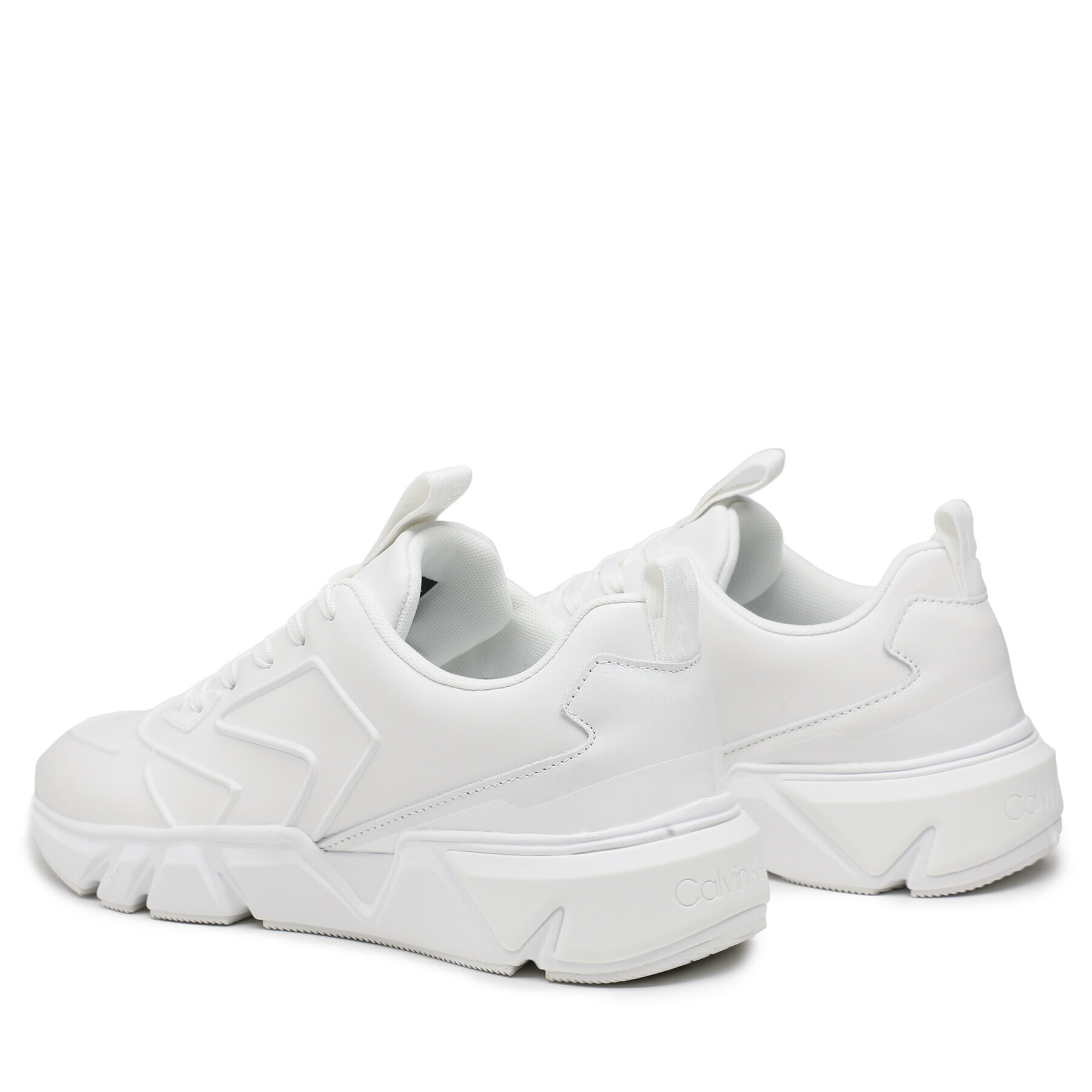 Calvin Klein Сникърси Low Top Lace Up Lth Hf HM0HM00995 Бял - Pepit.bg