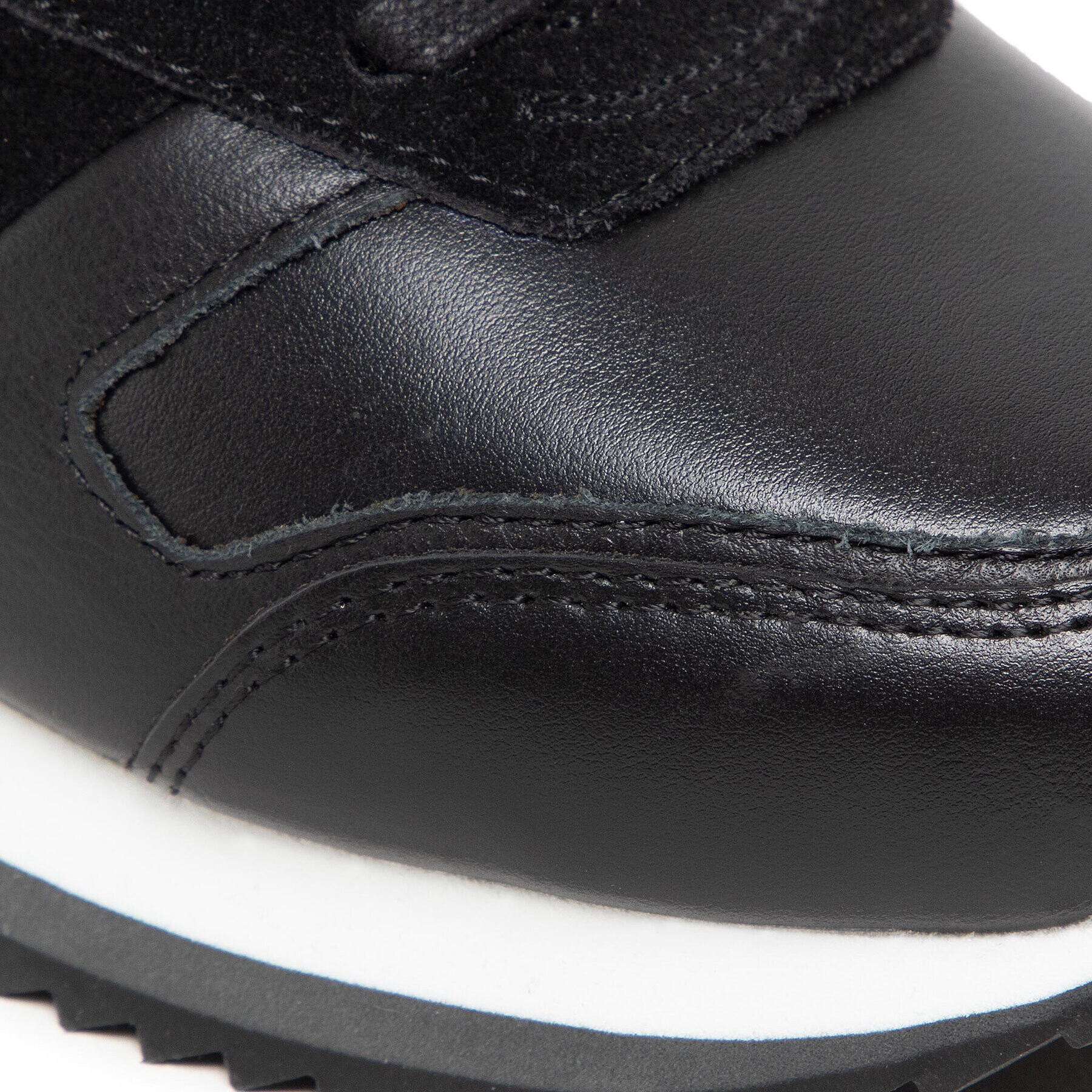 Calvin Klein Сникърси Low Top Lace Up Lth HM0HM00287 Черен - Pepit.bg