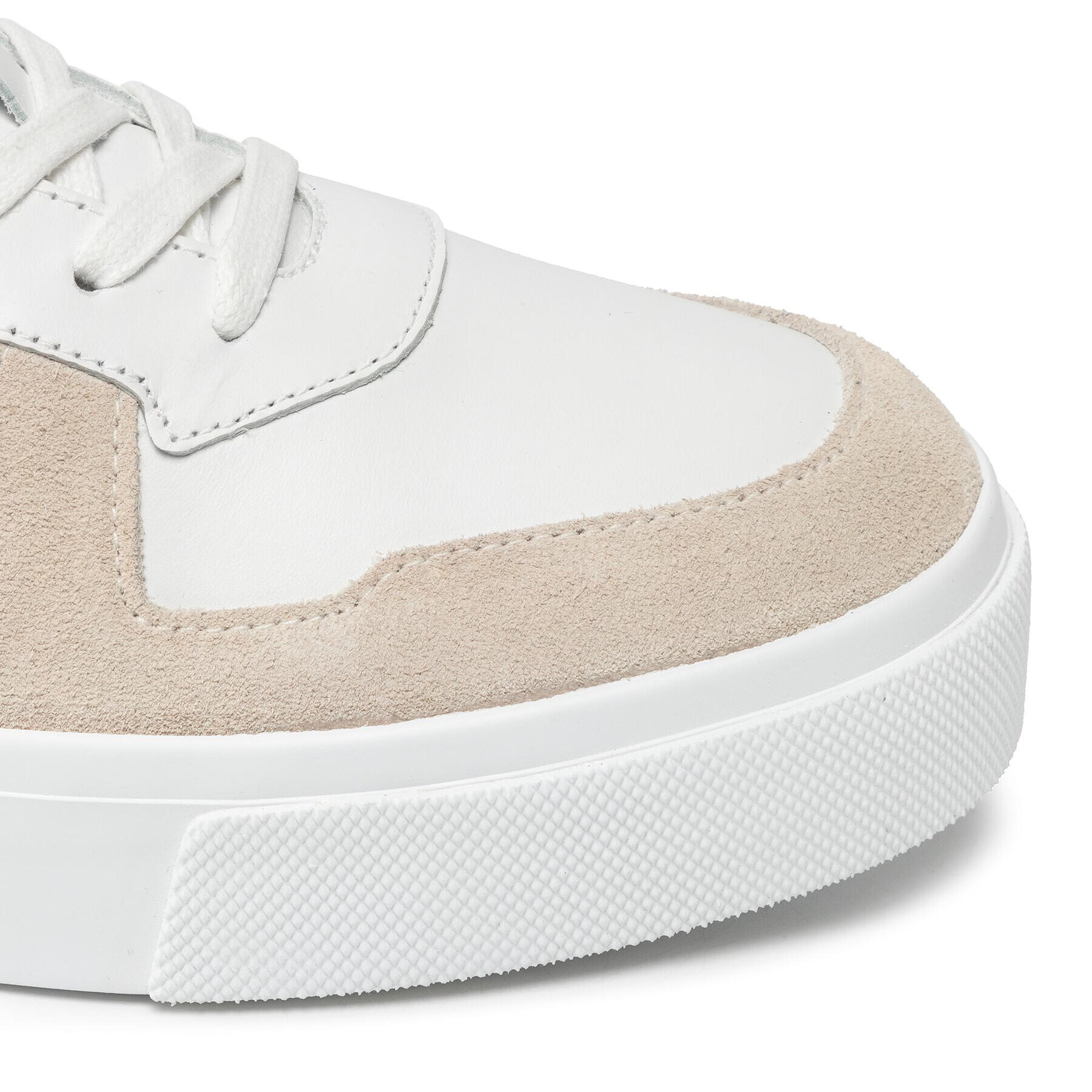 Calvin Klein Сникърси Low Top Lace Up Lth HM0HM00495 Бял - Pepit.bg