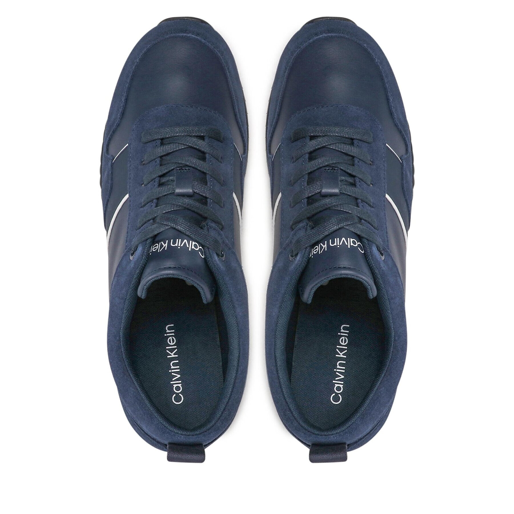 Calvin Klein Сникърси Low Top Lace Up Lth HM0HM00881 Тъмносин - Pepit.bg